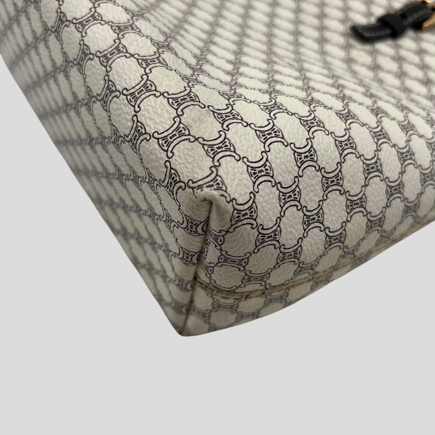 Celine Tote Macadam White