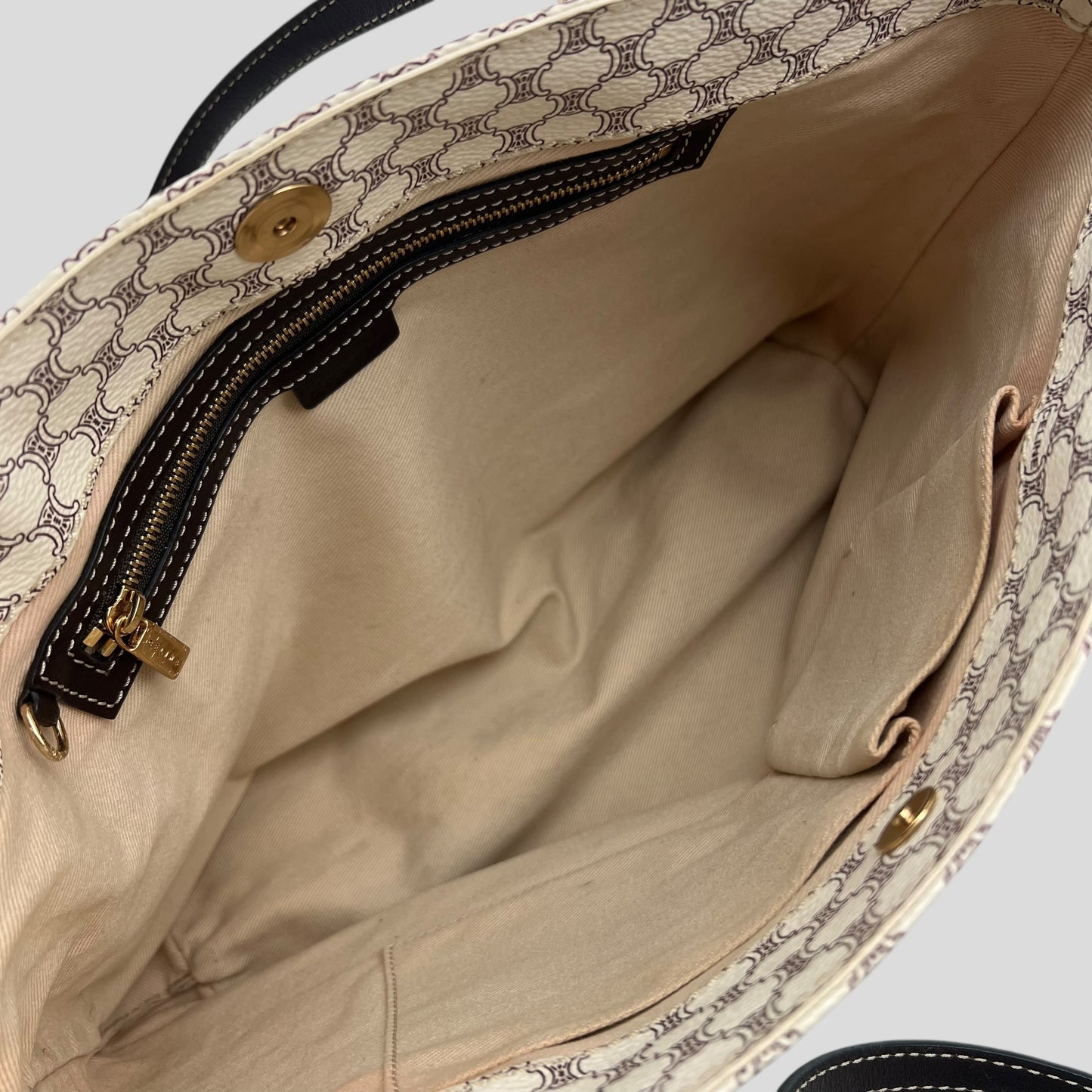 Celine Tote Macadam White