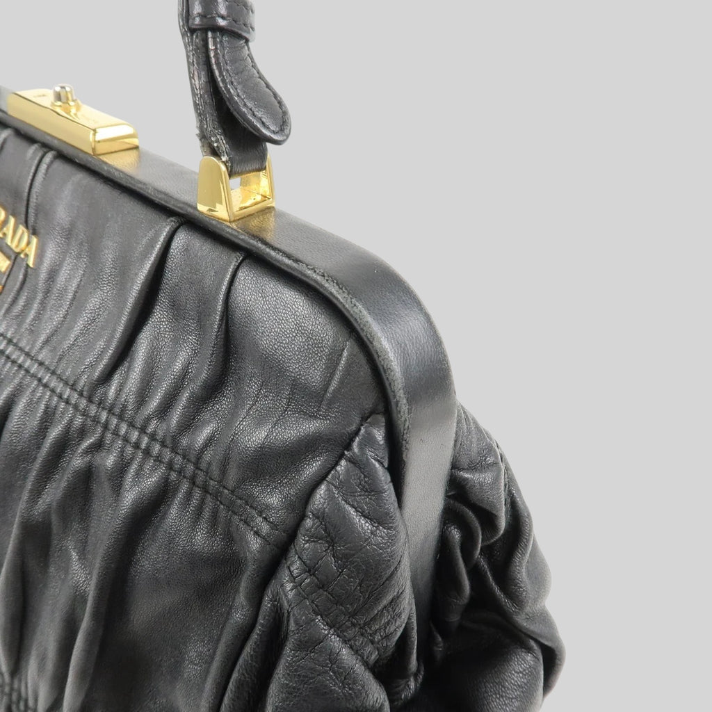 Prada Gathered Nappa