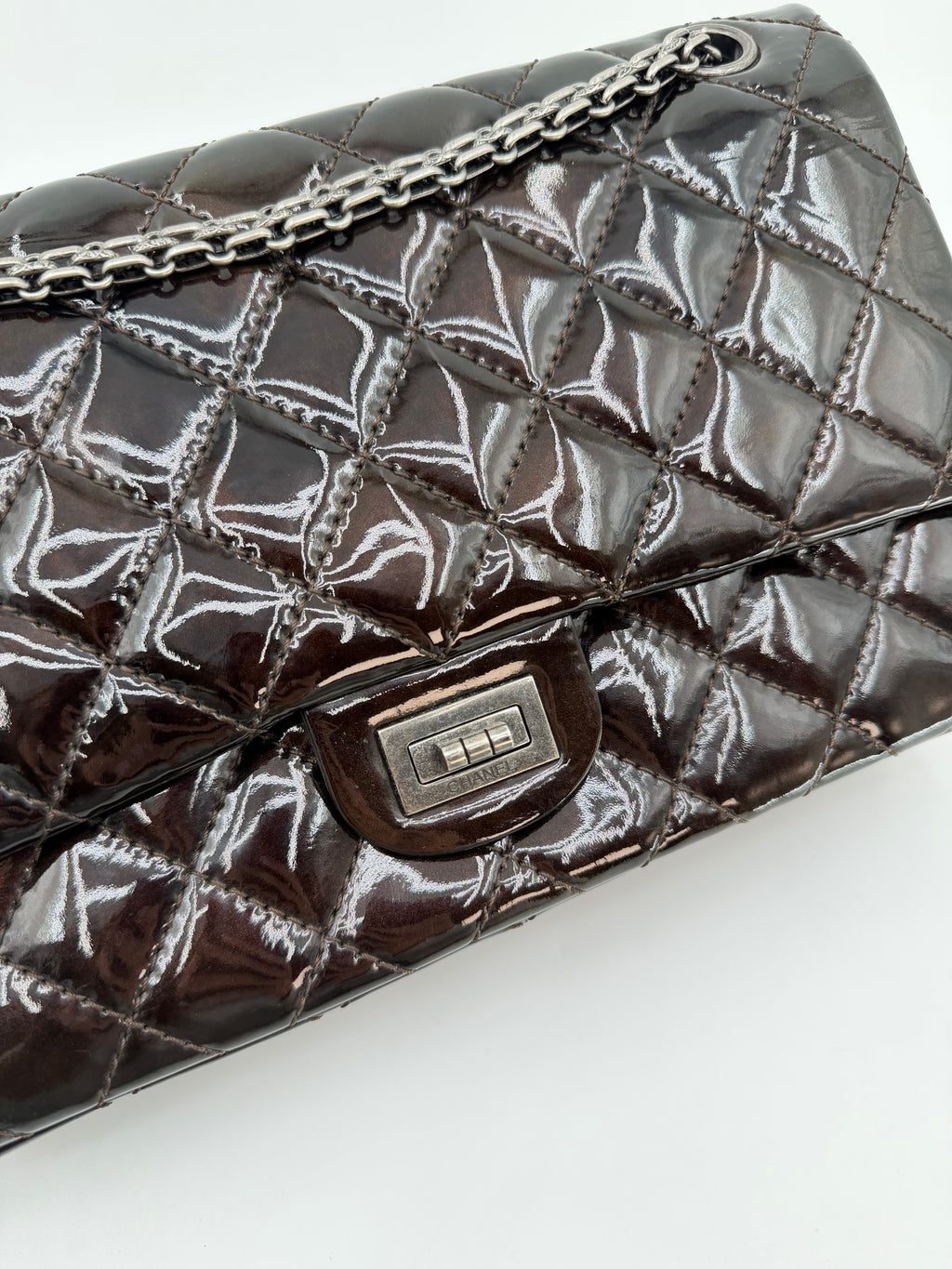 CHANEL 2.55 PATENT LEATHER