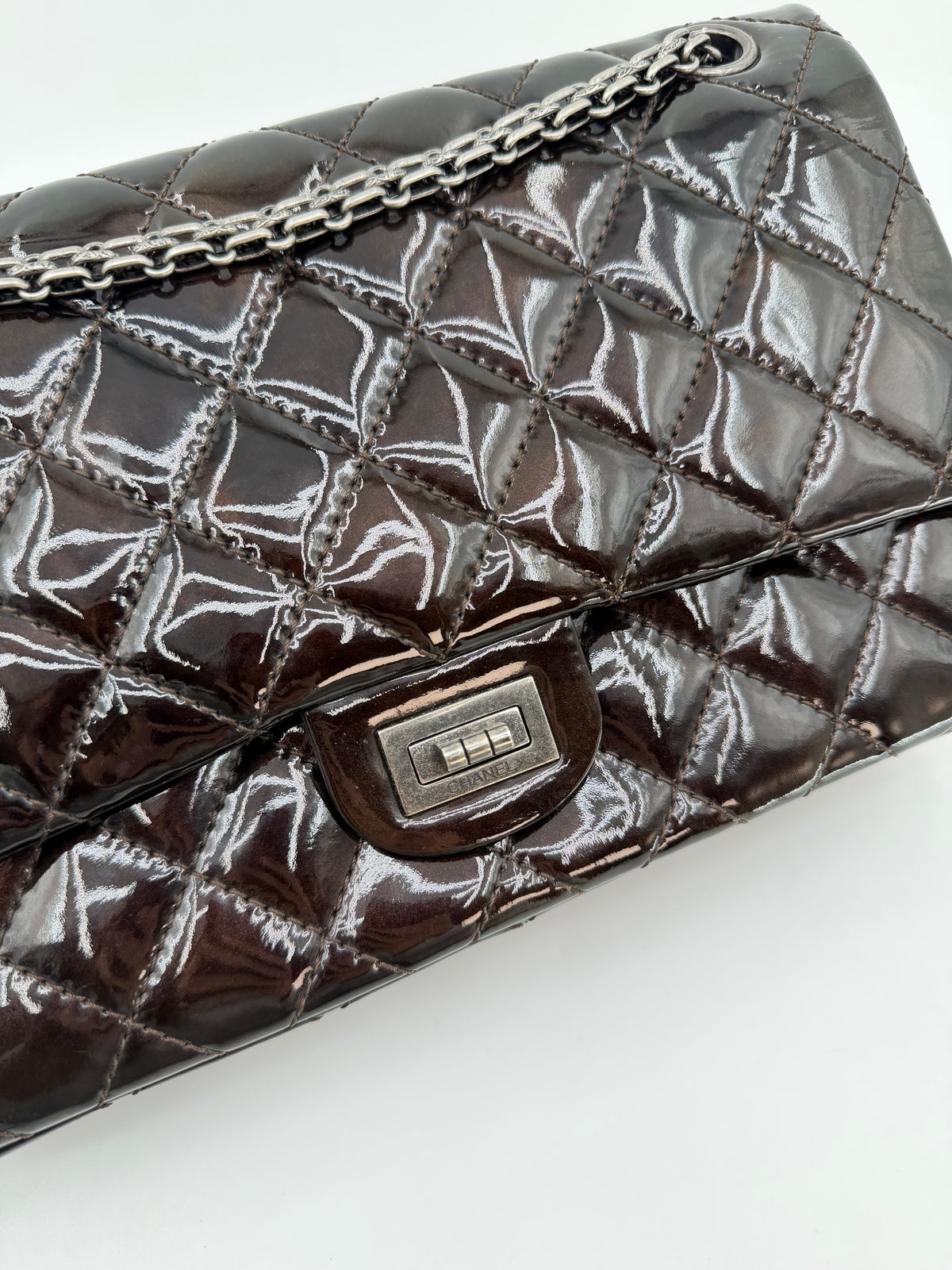 CHANEL 2.55 PATENT LEATHER