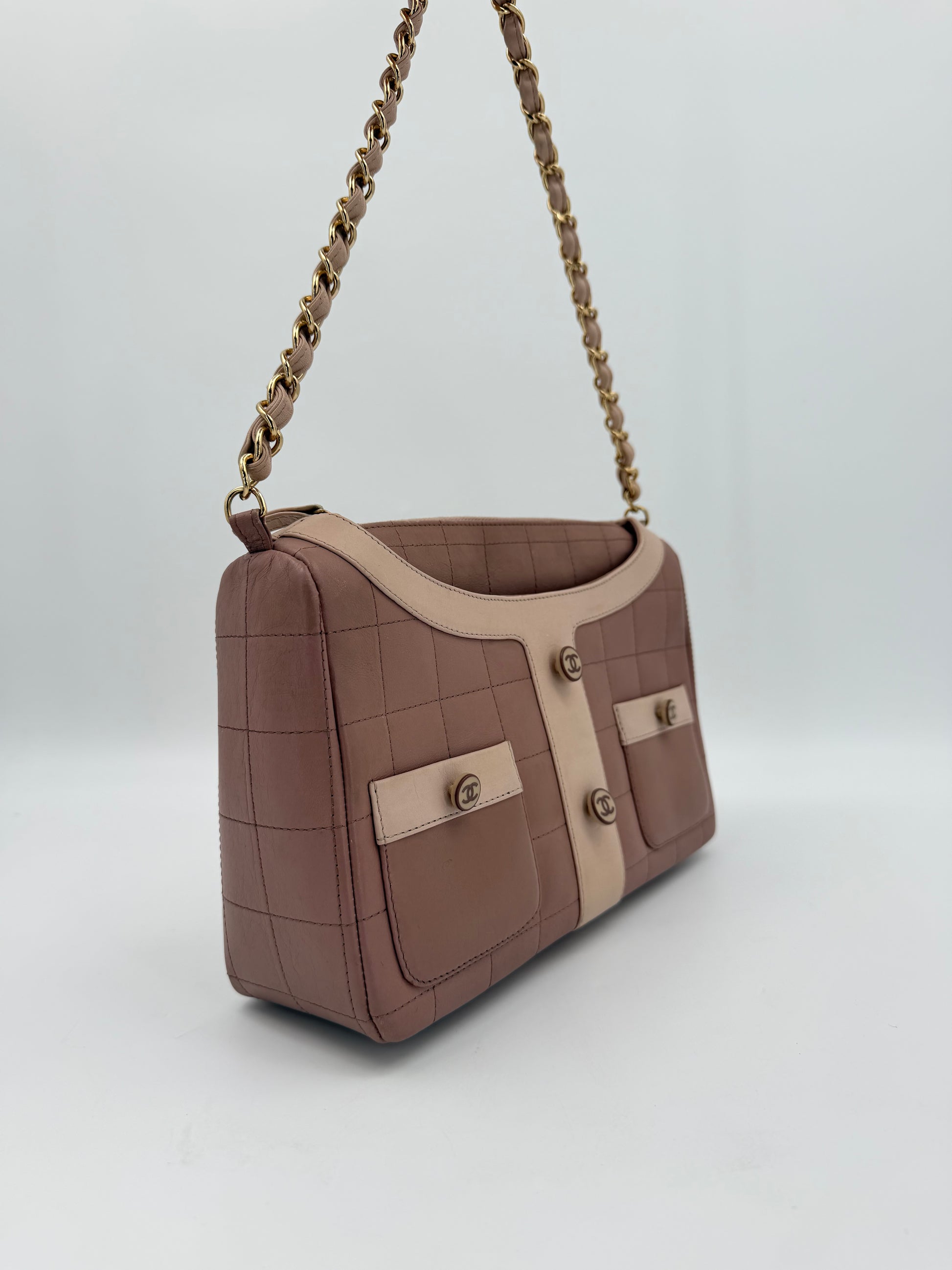CHANEL JACKET BAG CHOCO