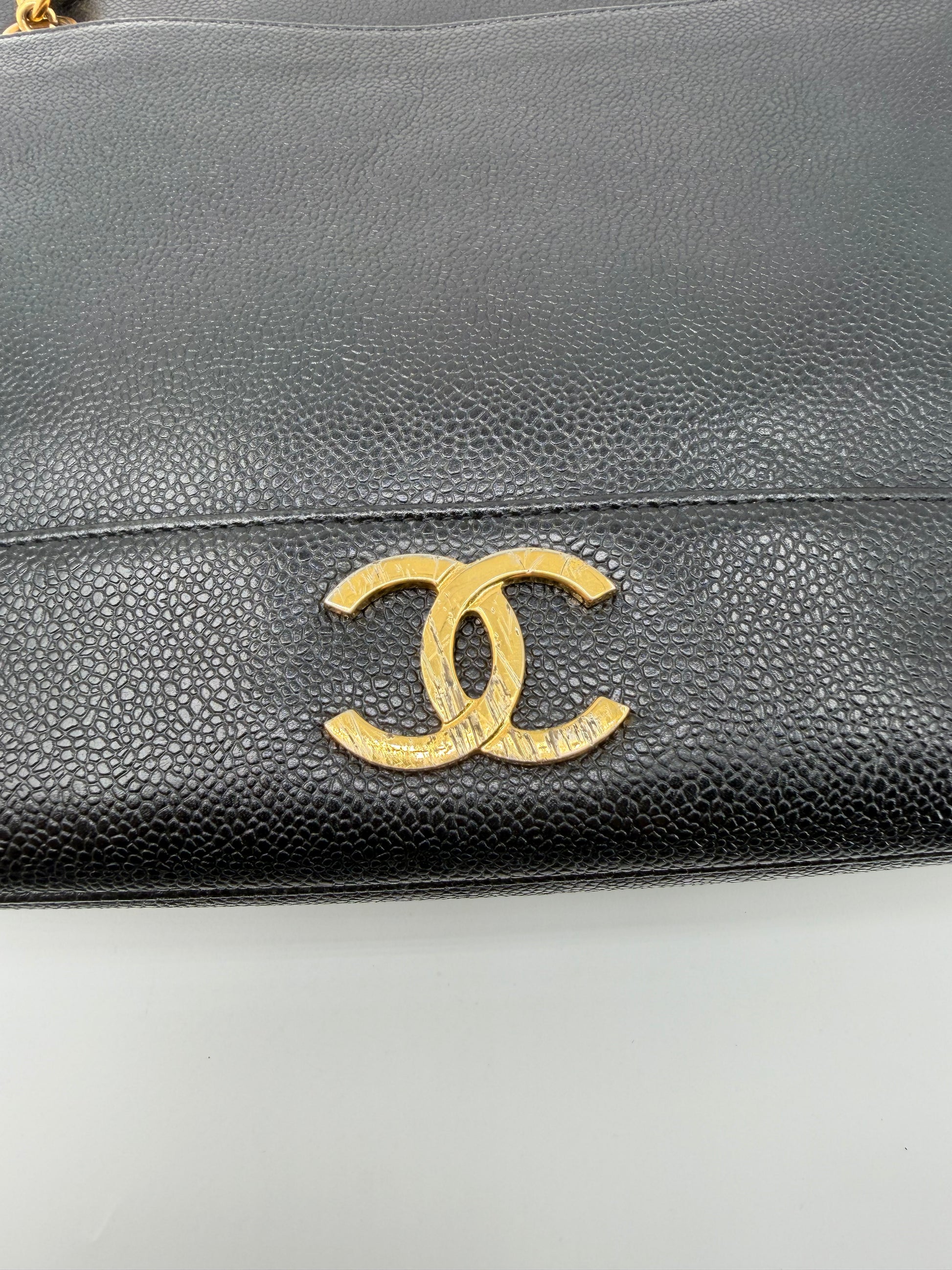 CHANEL TRIPLE COCO CABAS CAVIAR SKIN