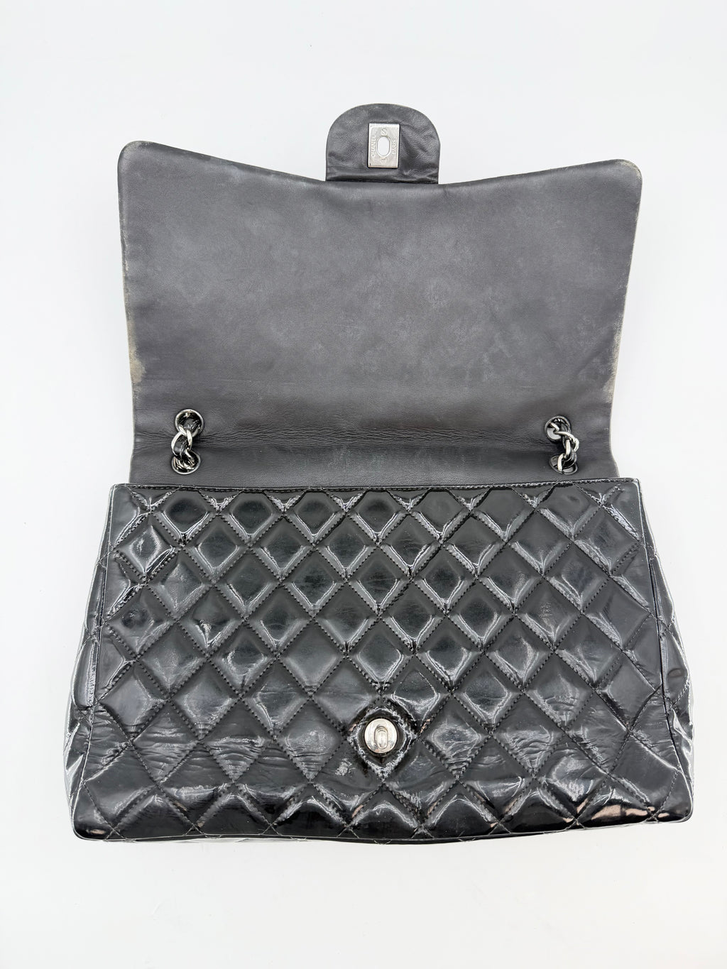CHANEL TIMELESS JUMBO PATENT LEATHER