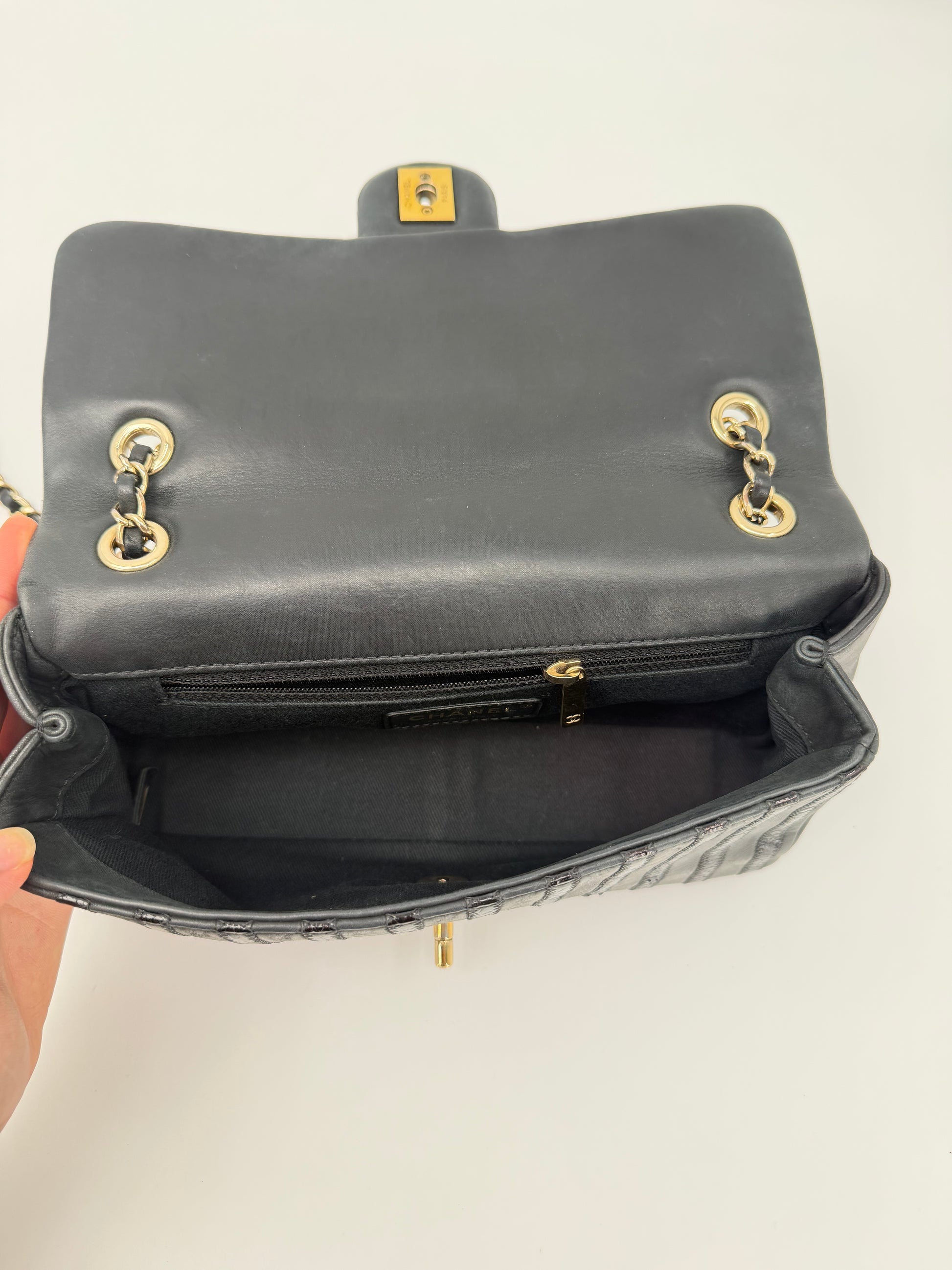CHANEL CHEVRON PYTHON