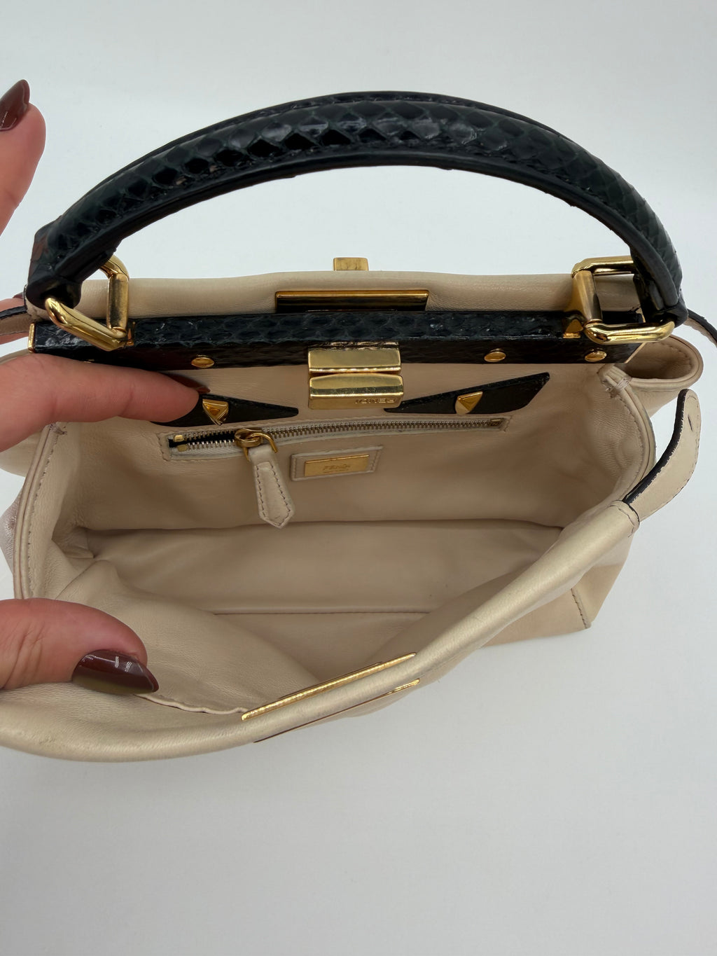 FENDI  PEEKABOO PYTHON MONSTER S