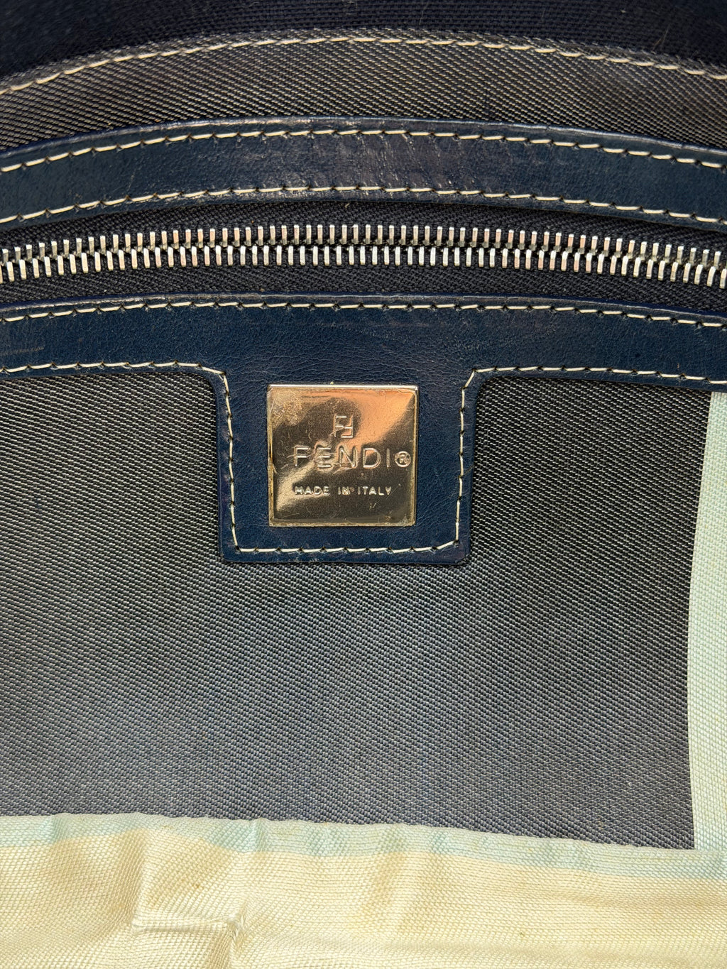 FENDI BAGUETTE DENIM