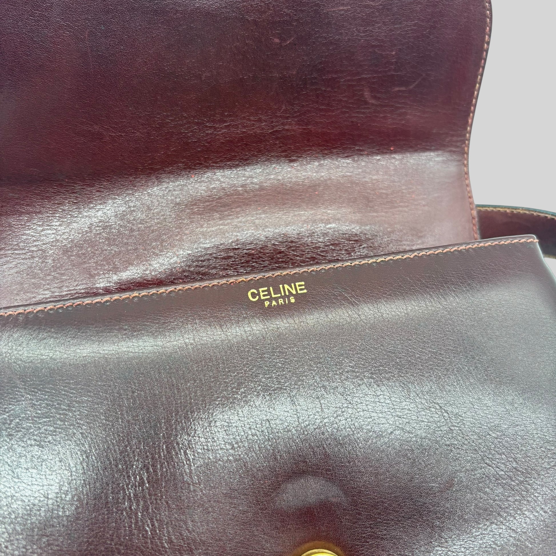 Celine Shoulder Bordeaux