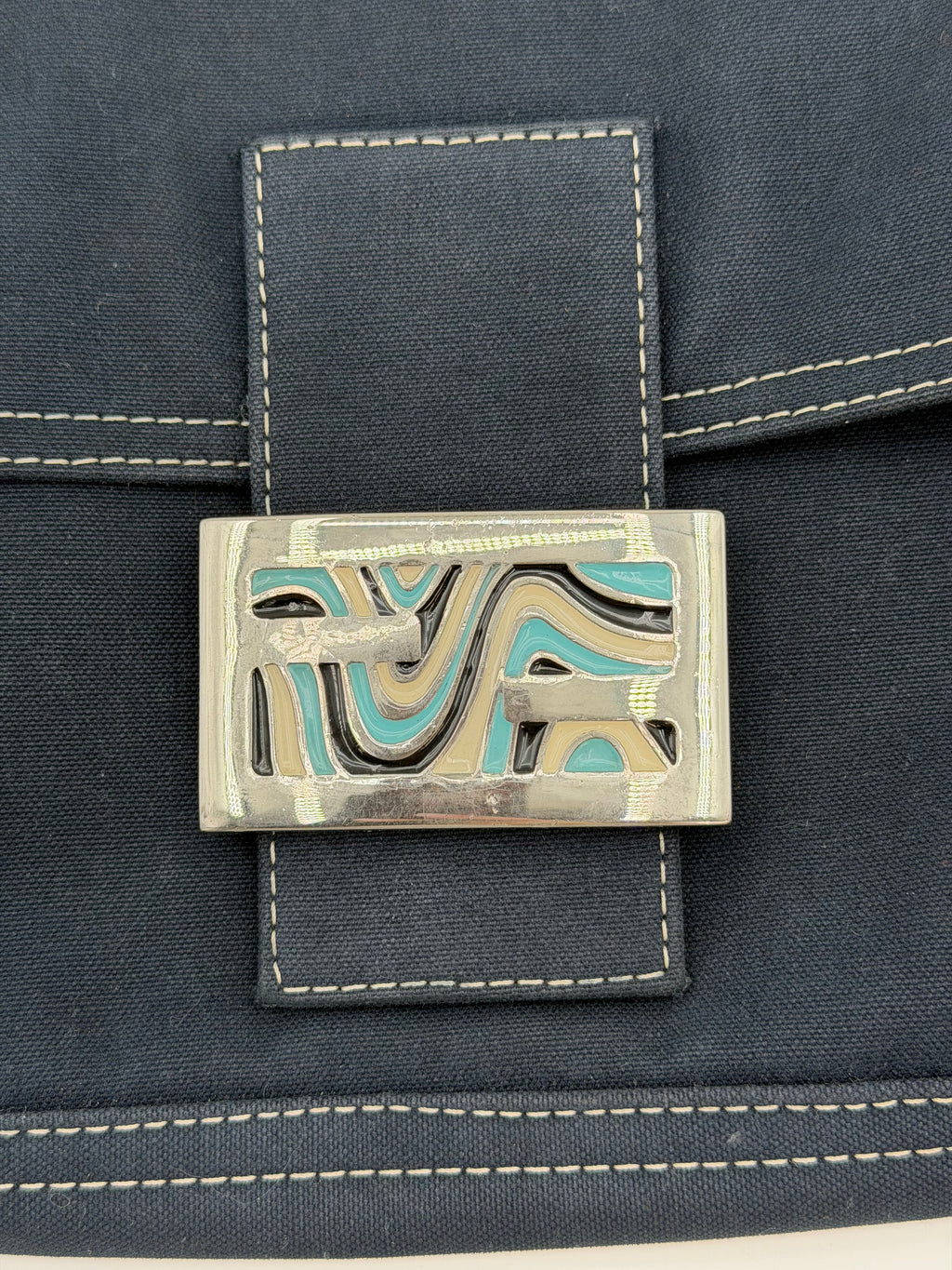 FENDI BAGUETTE DENIM