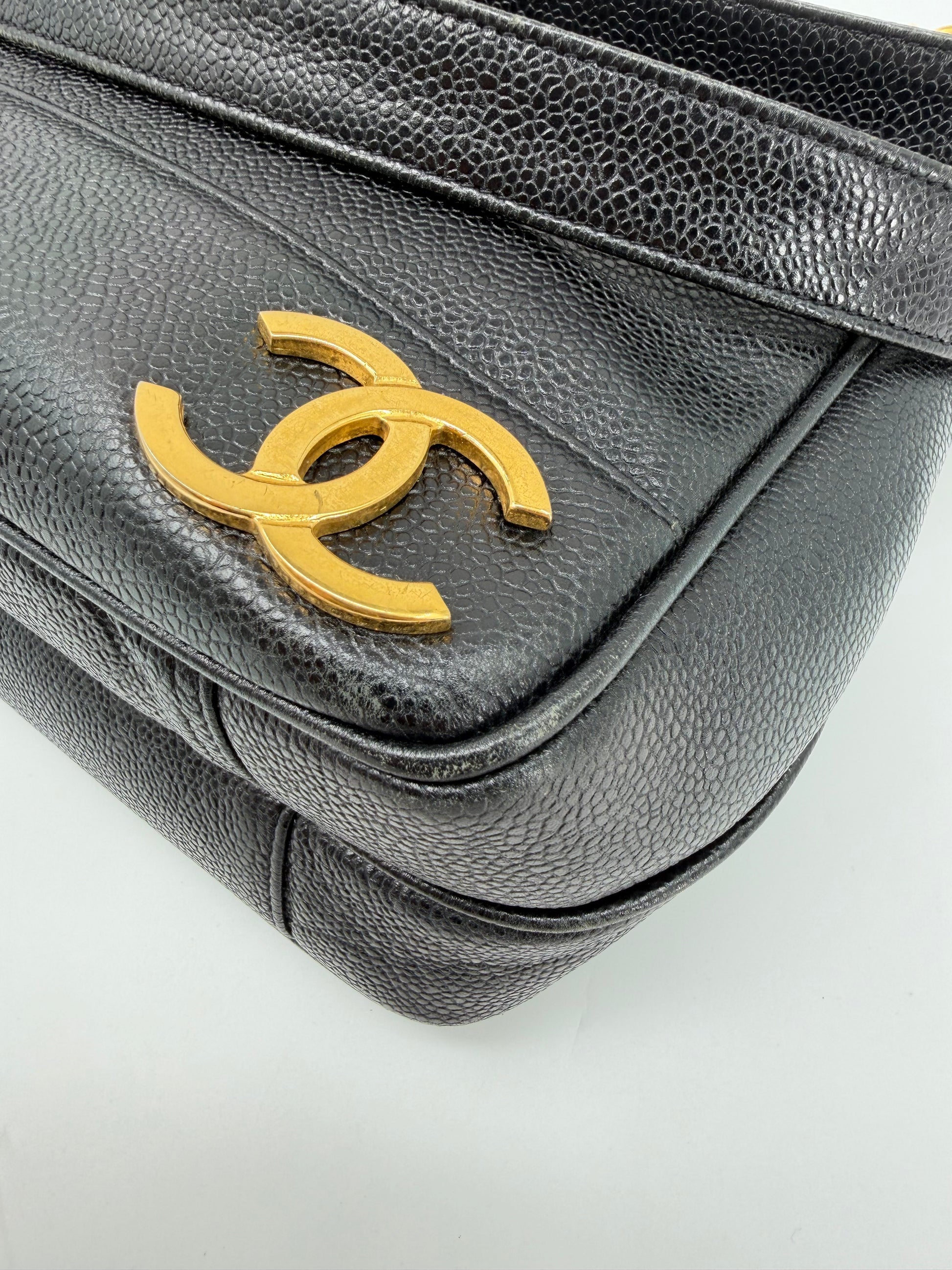 CHANEL TRIPLE COCO CABAS CAVIAR SKIN