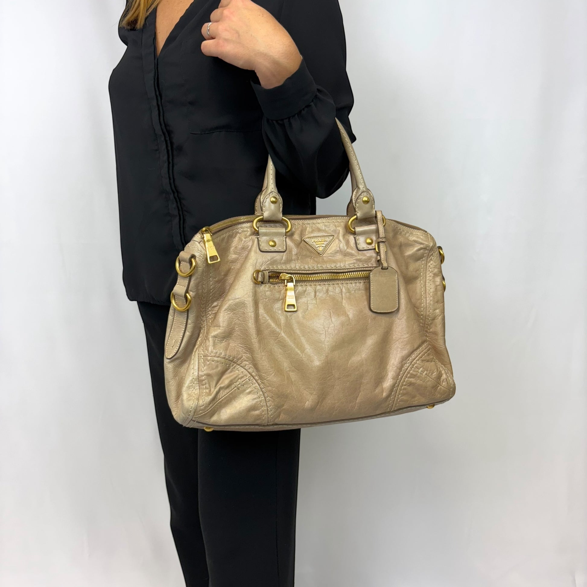 Prada Triangle Logo 2Way