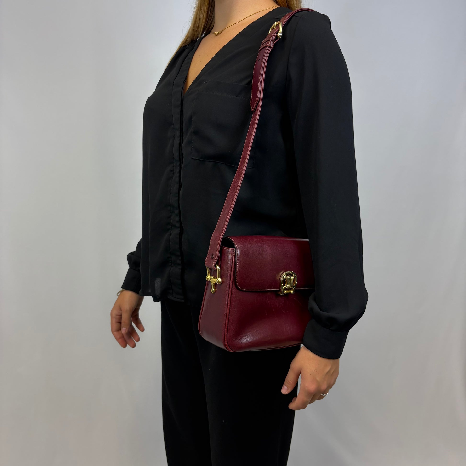 Céline Shoulder Bordeaux