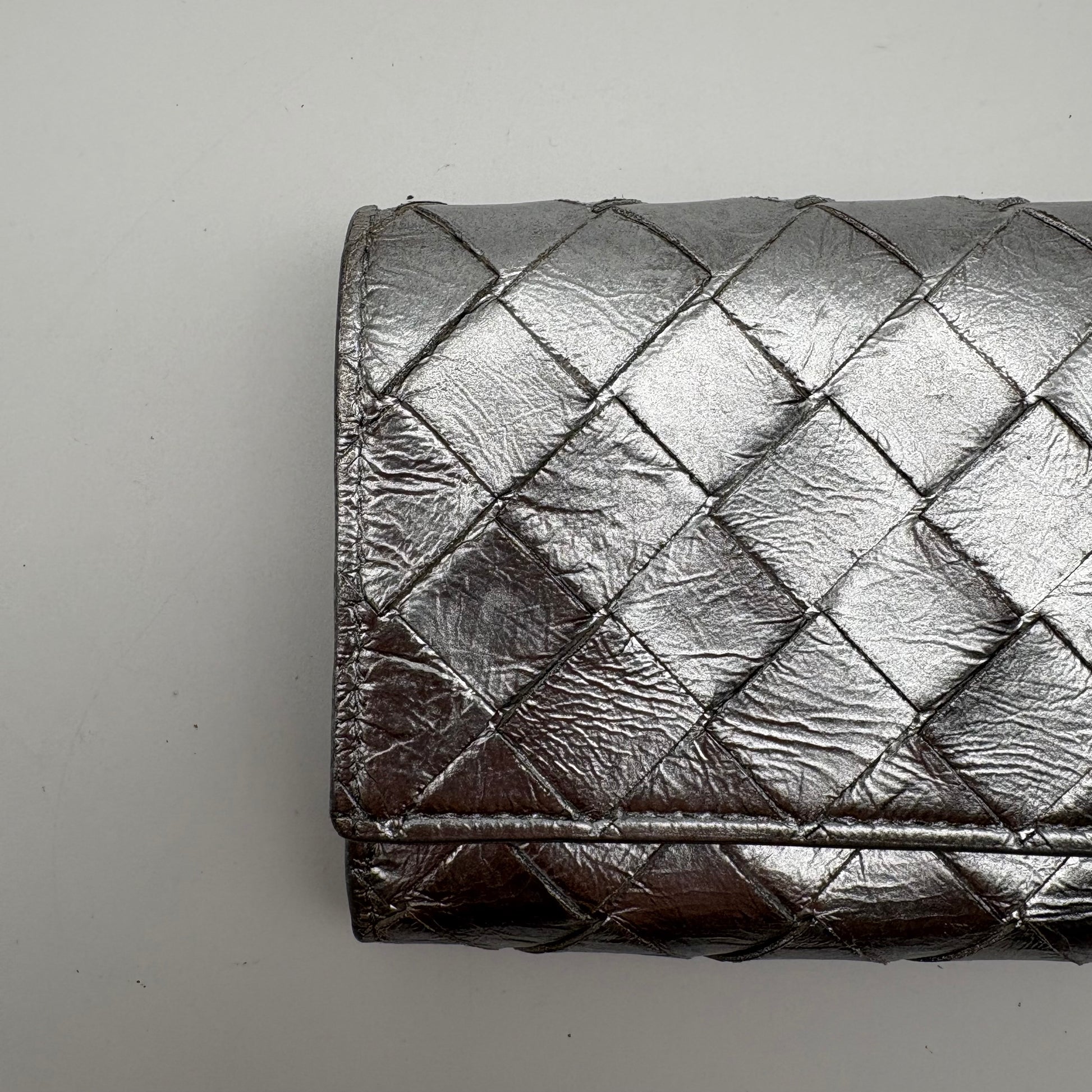 Bottega Veneta Intreciato Silver