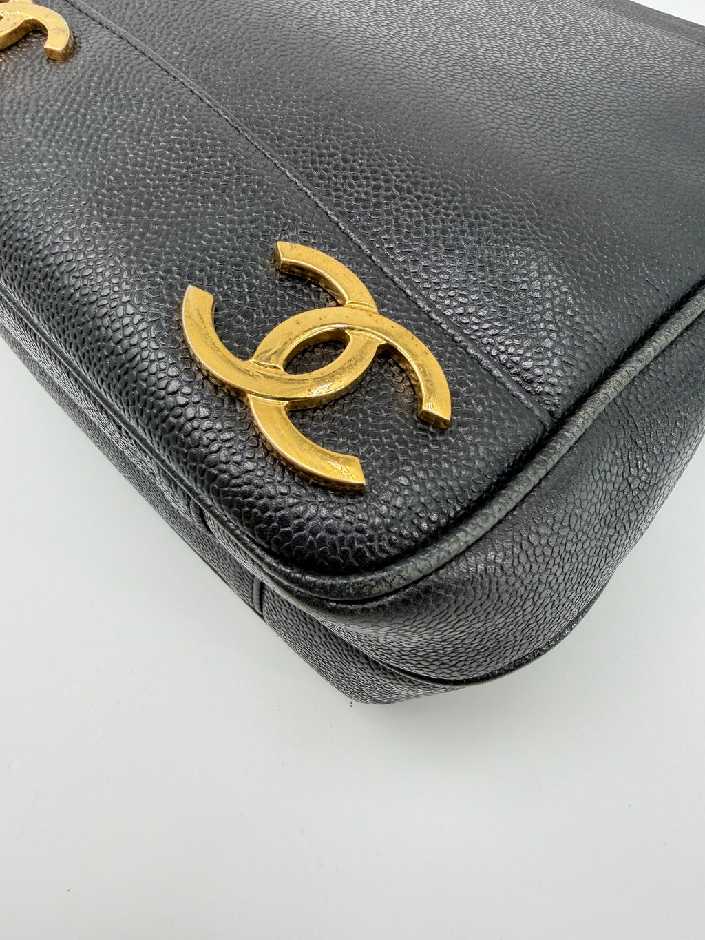 CHANEL TRIPLE COCO CABAS CAVIAR SKIN