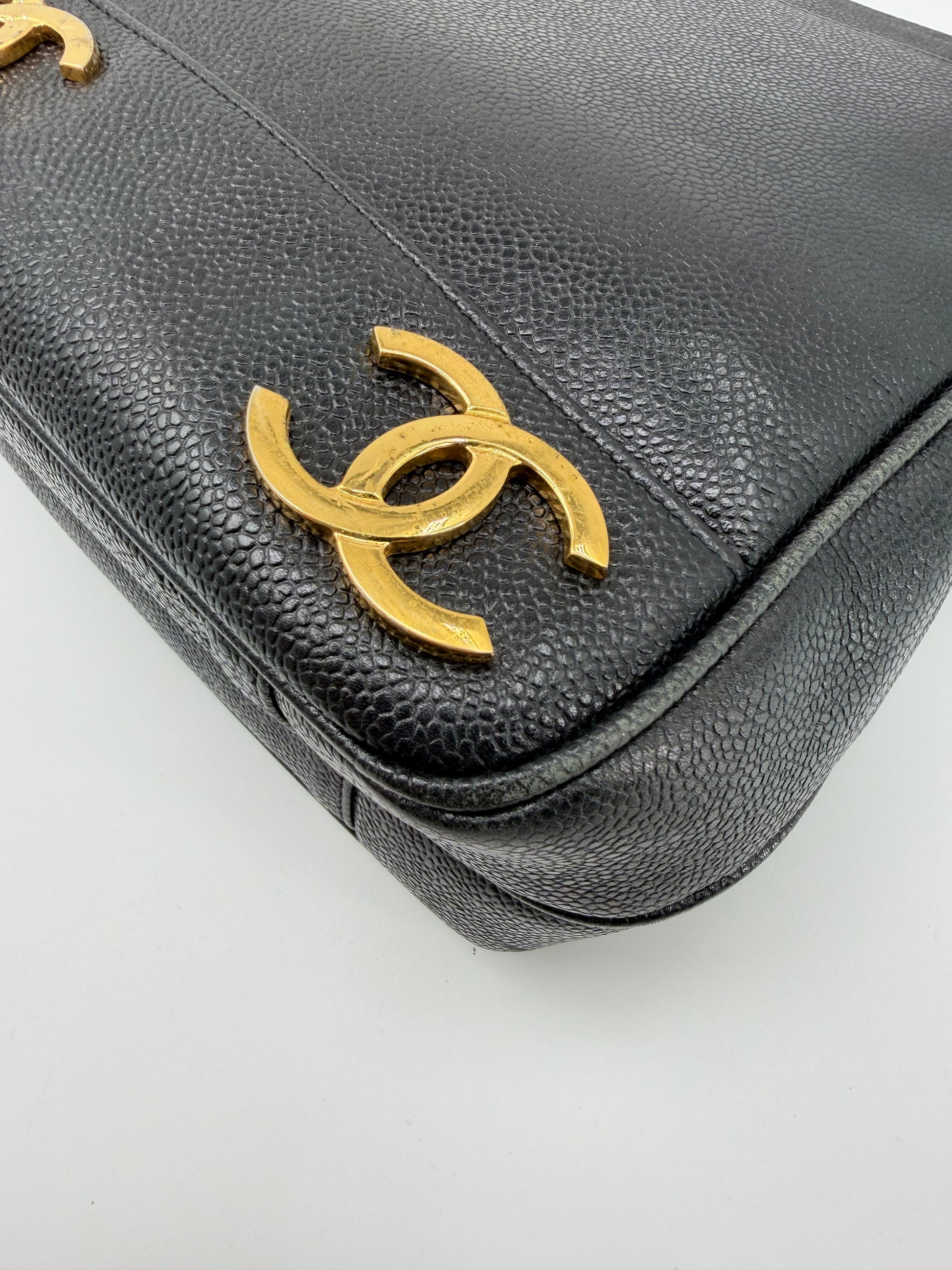 CHANEL TRIPLE COCO CABAS CAVIAR SKIN
