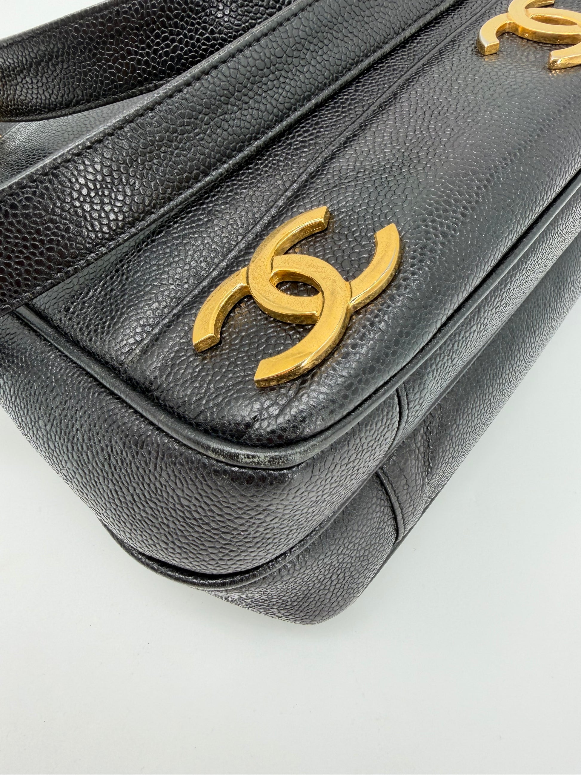 CHANEL TRIPLE COCO CABAS CAVIAR SKIN
