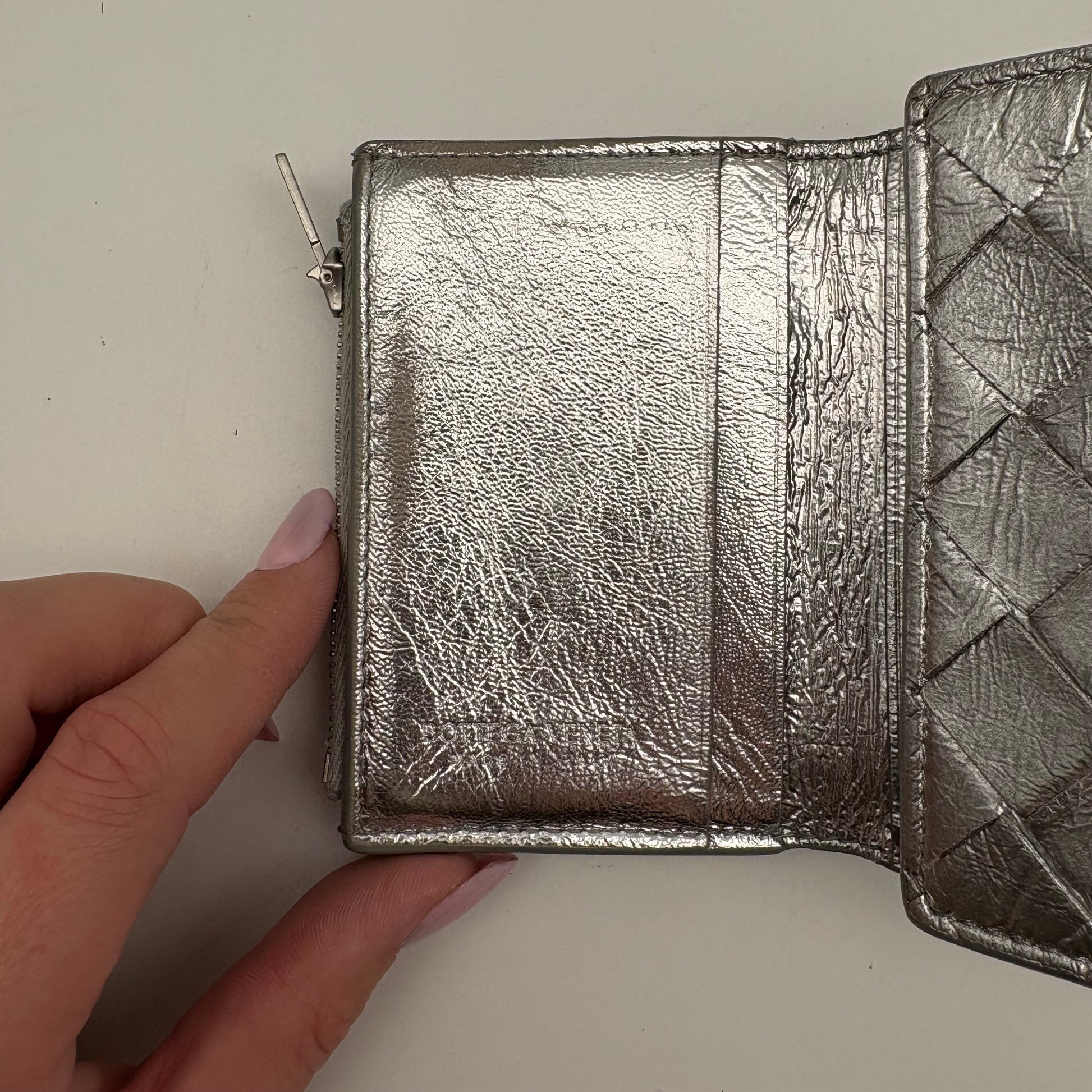 Bottega Veneta Intreciato Silver