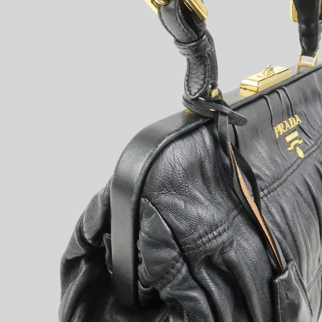 Prada Gathered Nappa