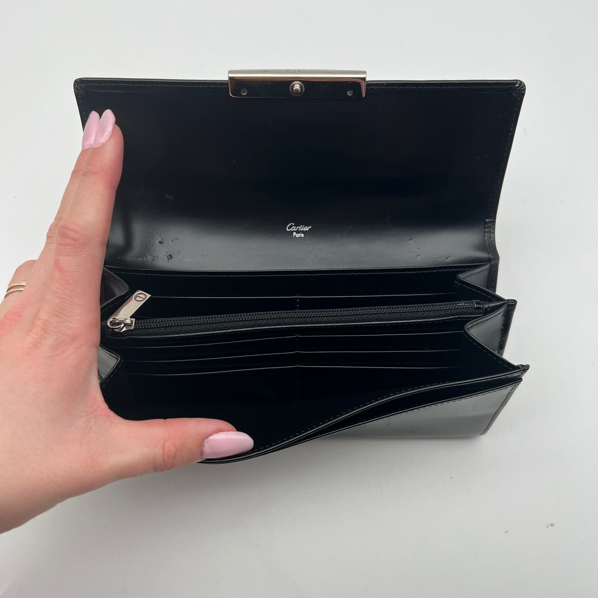Cartier Black Leather
