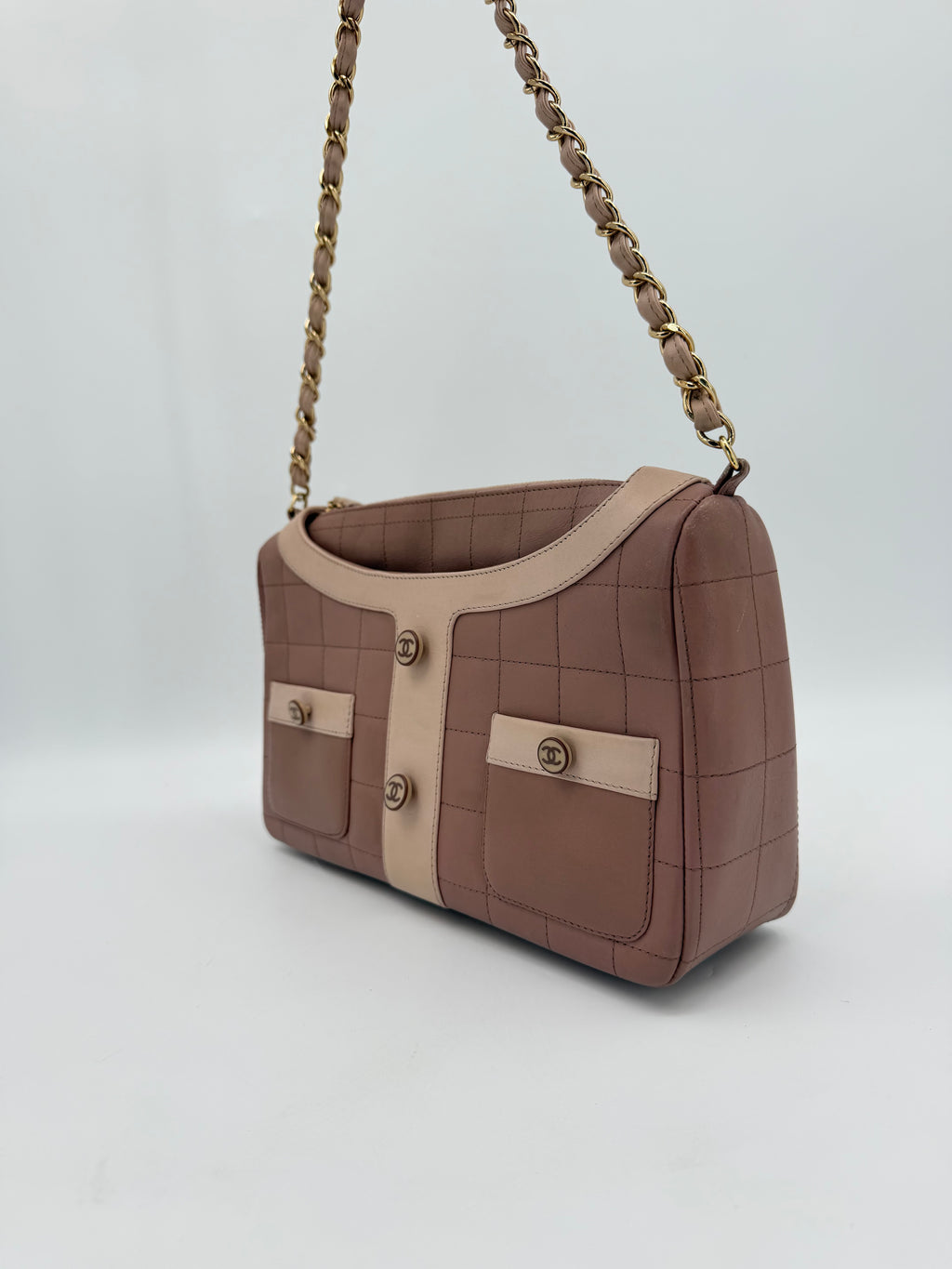 CHANEL JACKET BAG CHOCO