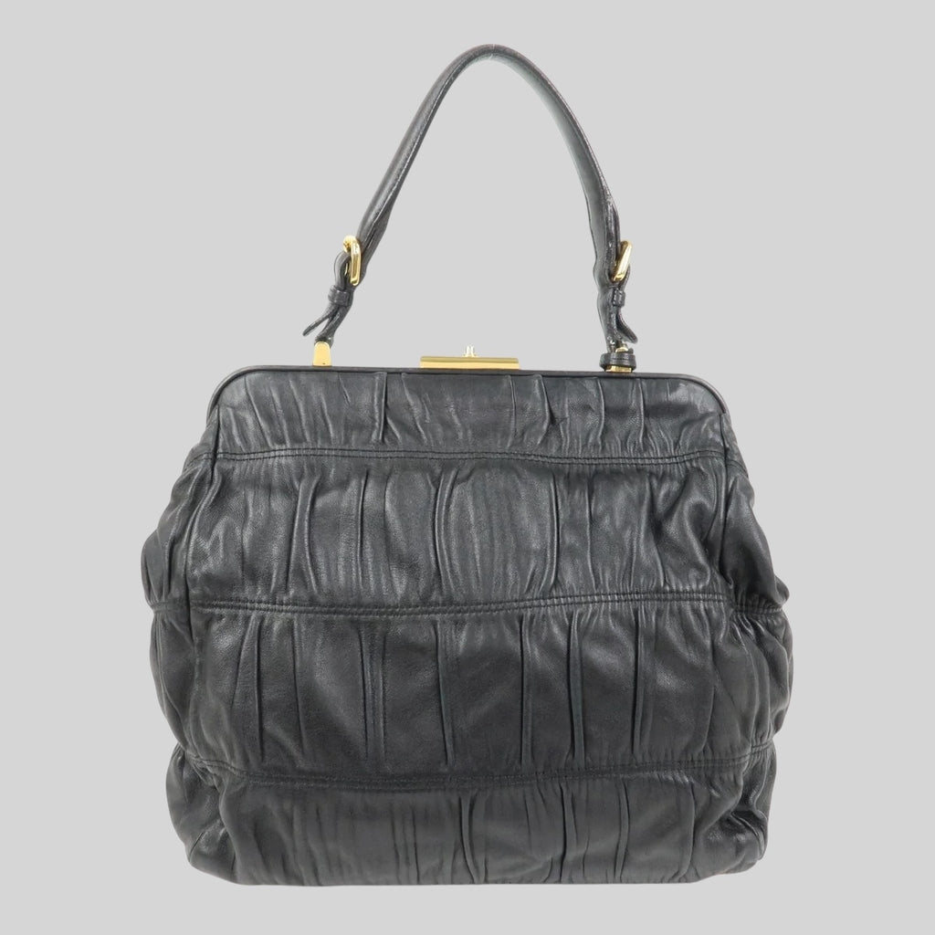 Prada Gathered Nappa
