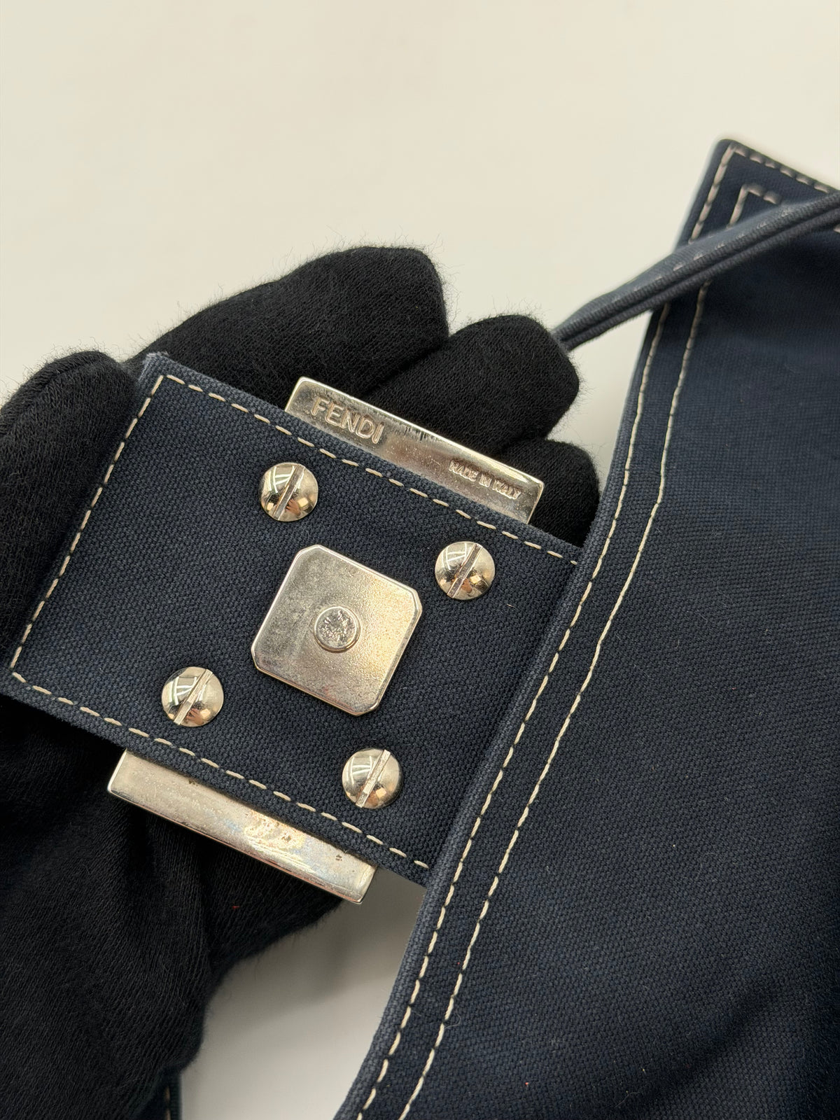 FENDI BAGUETTE DENIM