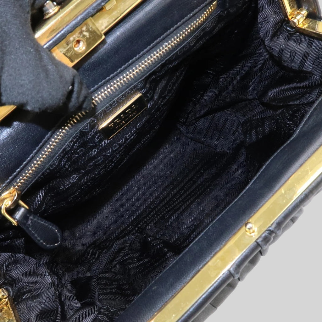 Prada Gathered Nappa