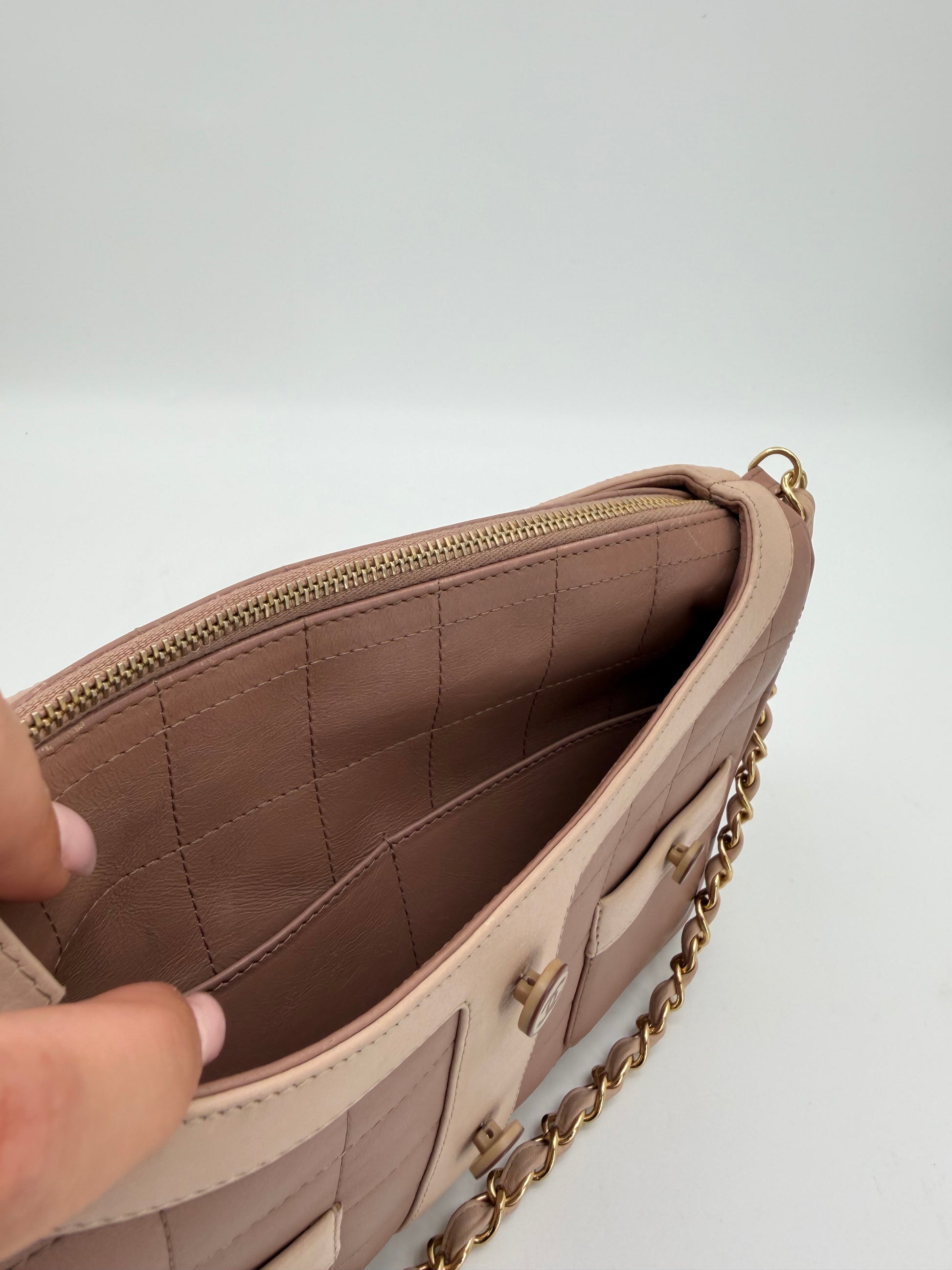 CHANEL JACKET BAG CHOCO