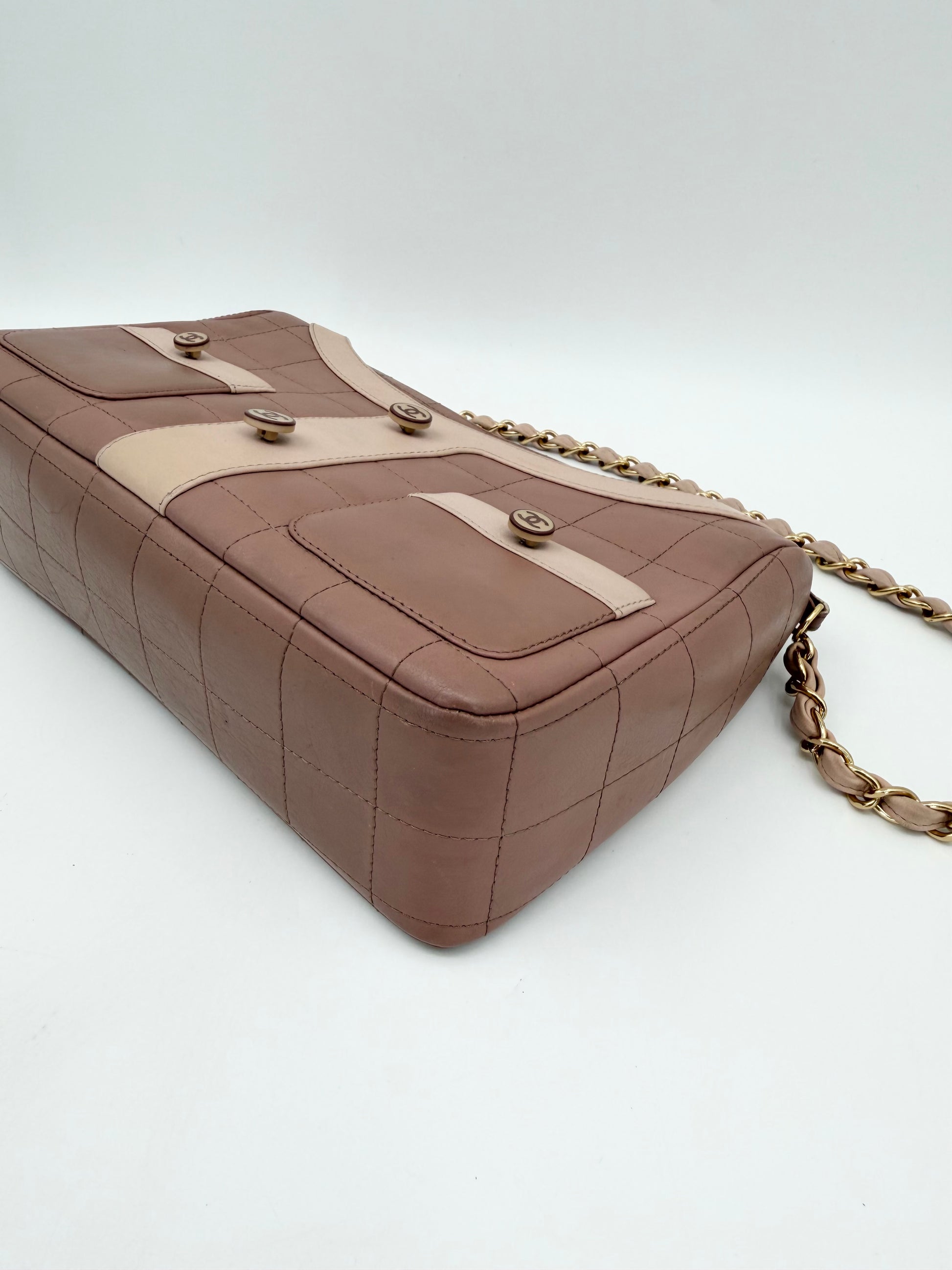 CHANEL JACKET BAG CHOCO