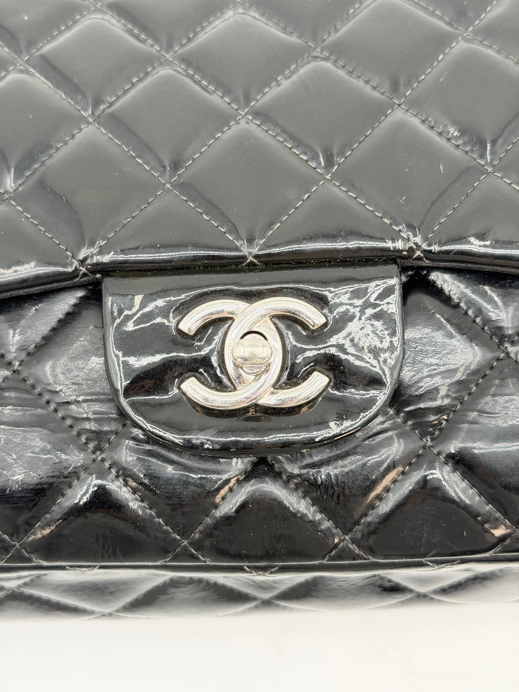 CHANEL TIMELESS JUMBO PATENT LEATHER
