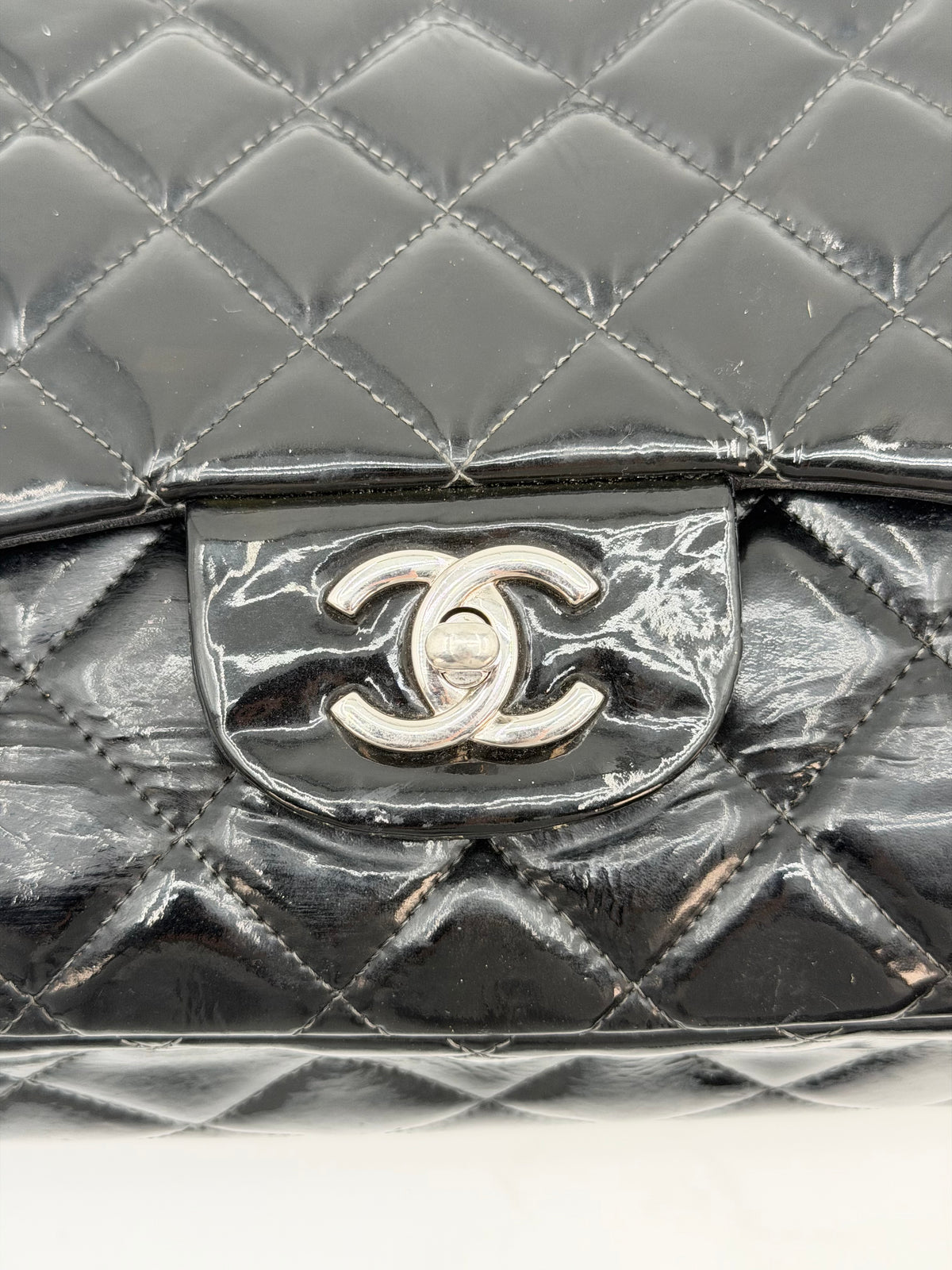 CHANEL TIMELESS JUMBO PATENT LEATHER