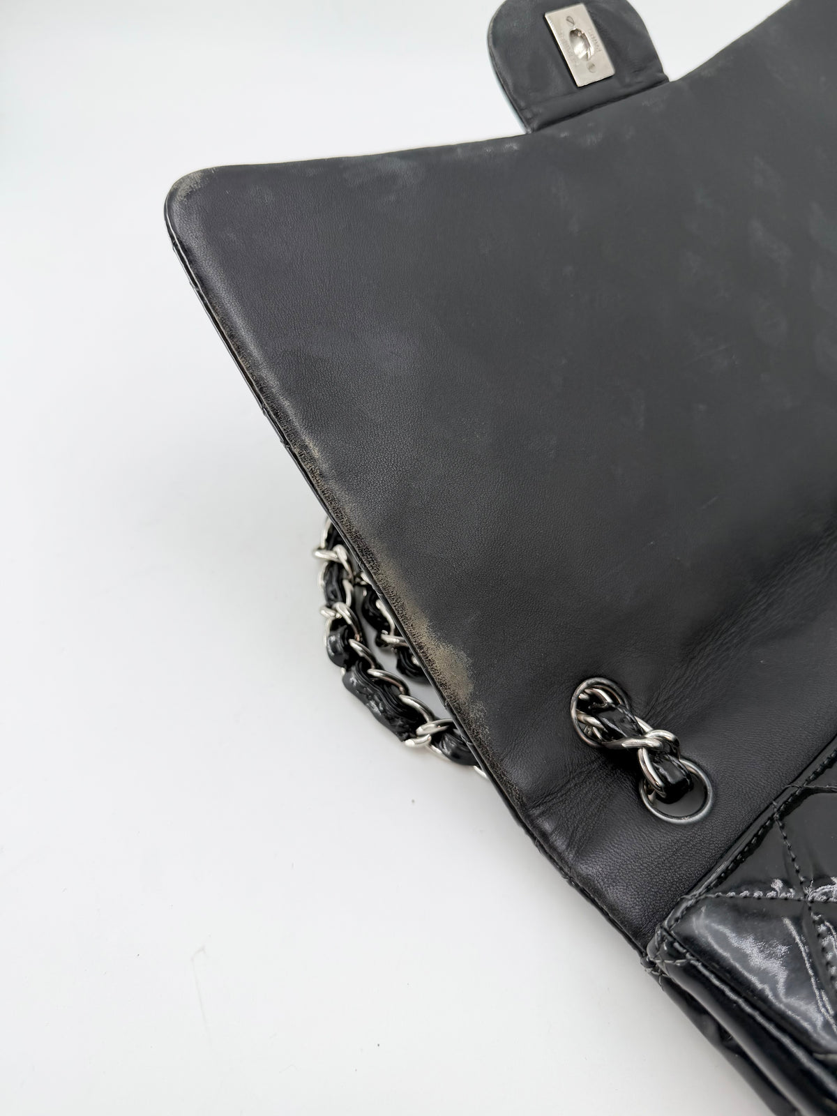 CHANEL TIMELESS JUMBO PATENT LEATHER