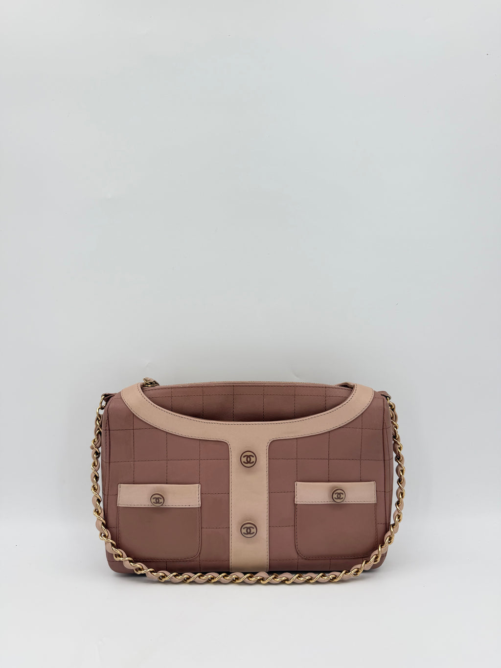 CHANEL JACKET BAG CHOCO