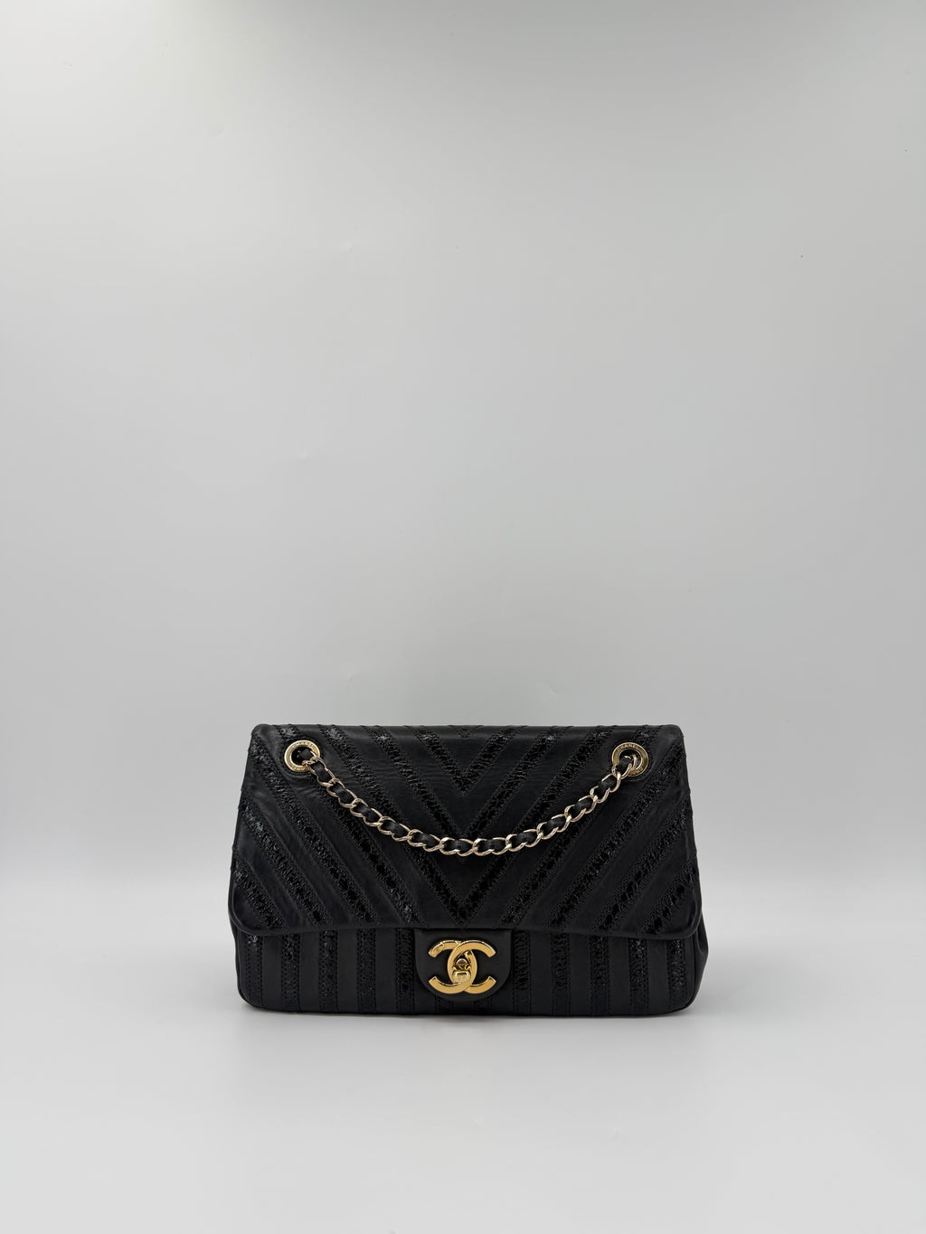 CHANEL CHEVRON PYTHON