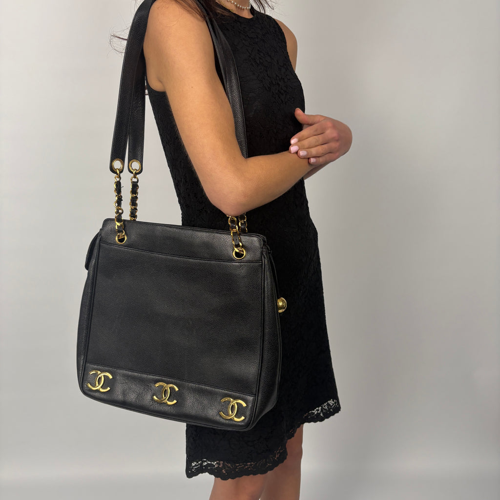 Chanel Triple Coco Tote