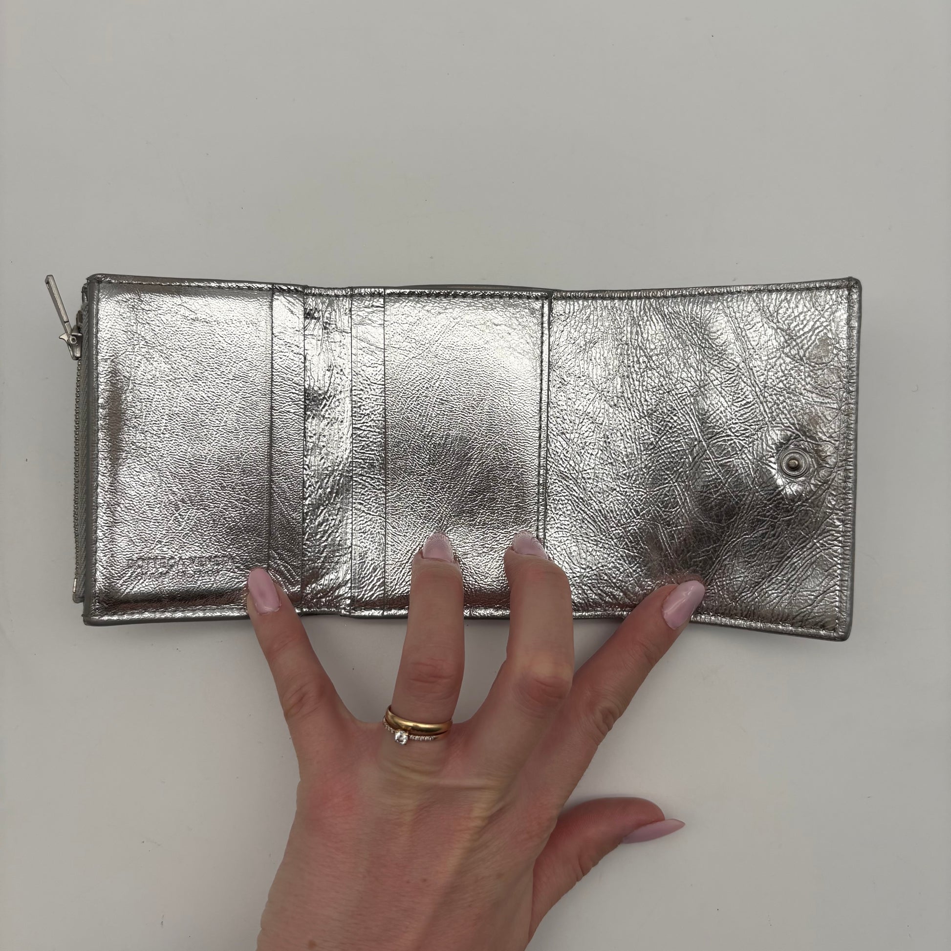 Bottega Veneta Intreciato Silver