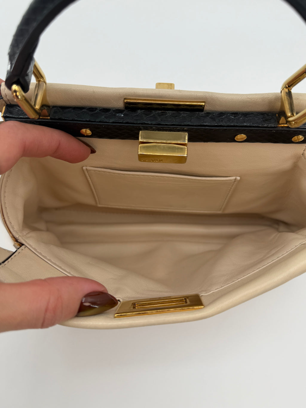 FENDI  PEEKABOO PYTHON MONSTER S