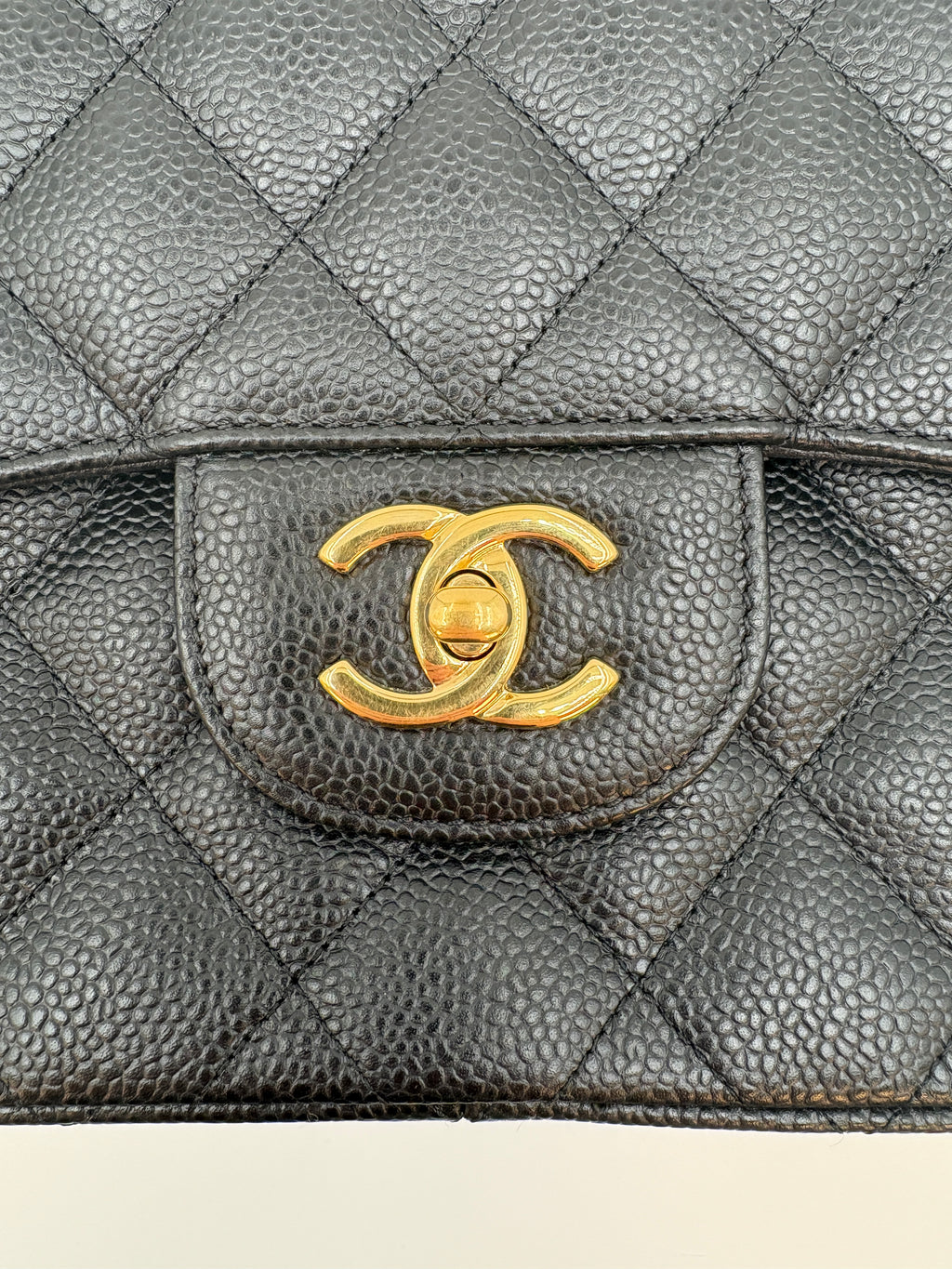 CHANEL TIMELESS 30 CAVIAR SKIN DOUBLE FLAP