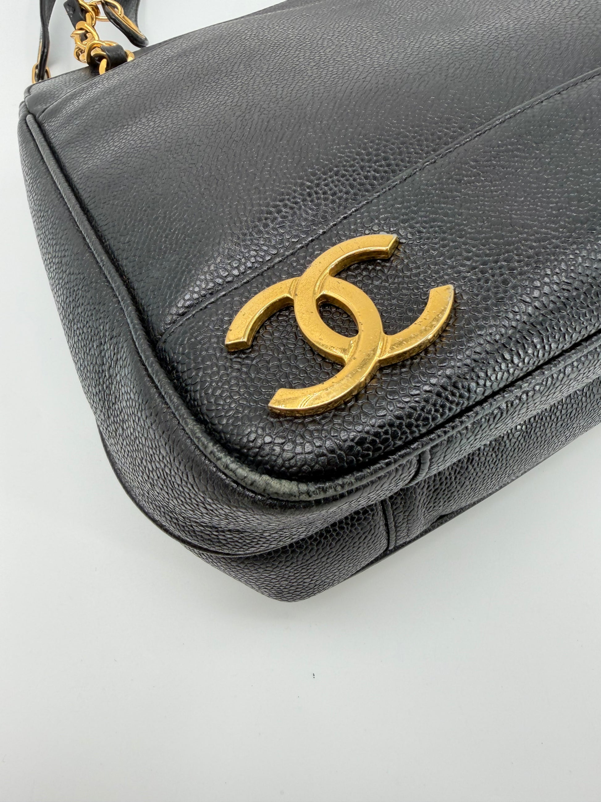 CHANEL TRIPLE COCO CABAS CAVIAR SKIN