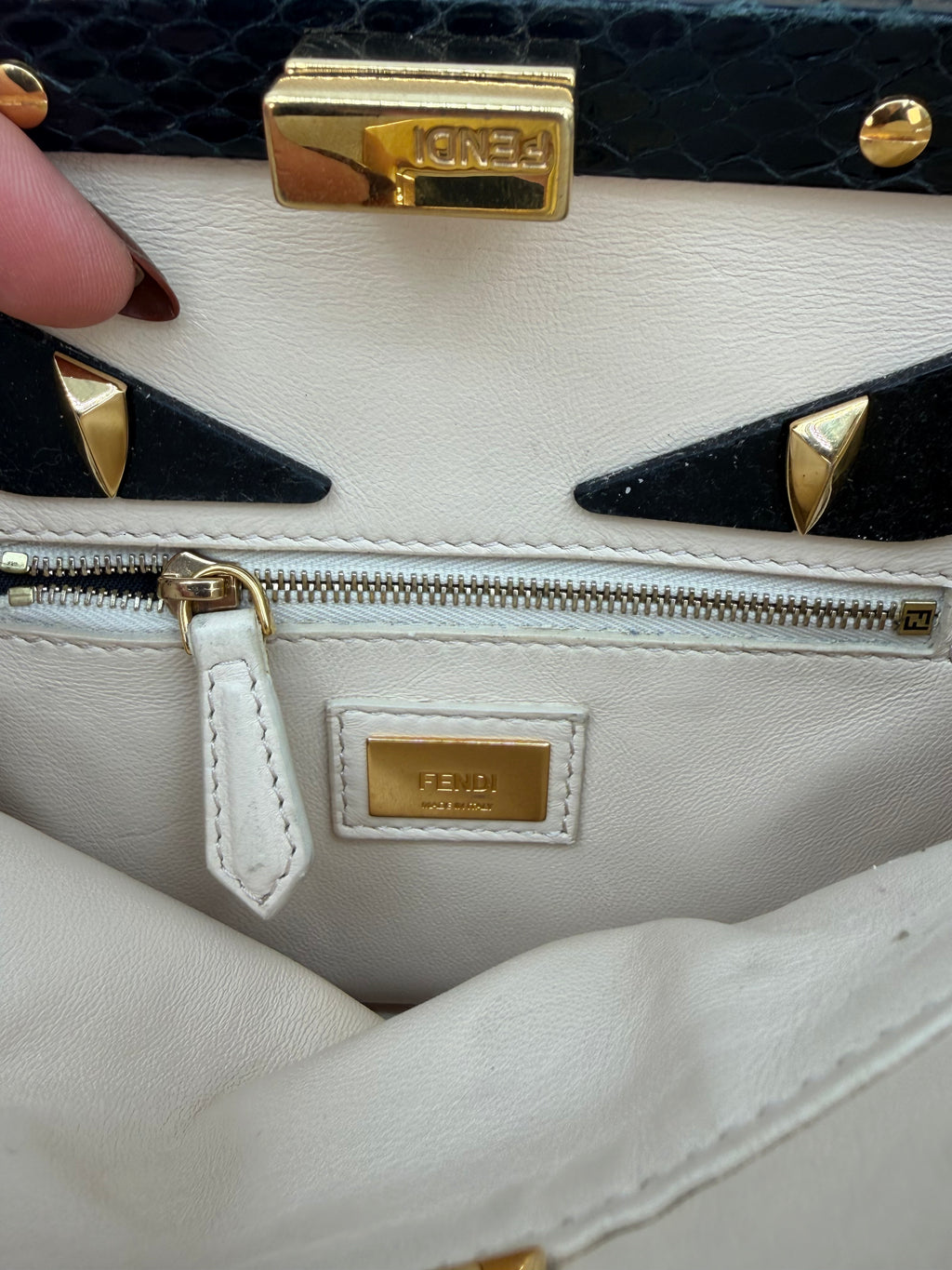 FENDI  PEEKABOO PYTHON MONSTER S