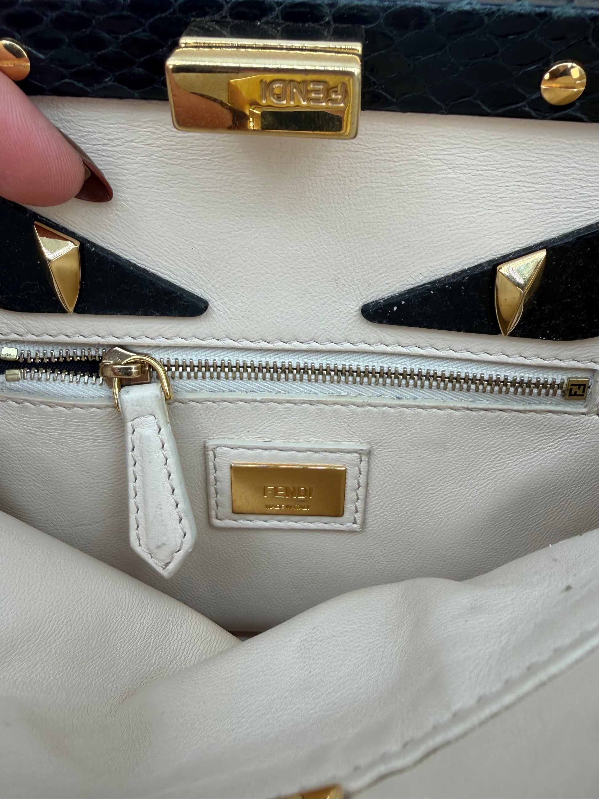 FENDI  PEEKABOO PYTHON MONSTER S