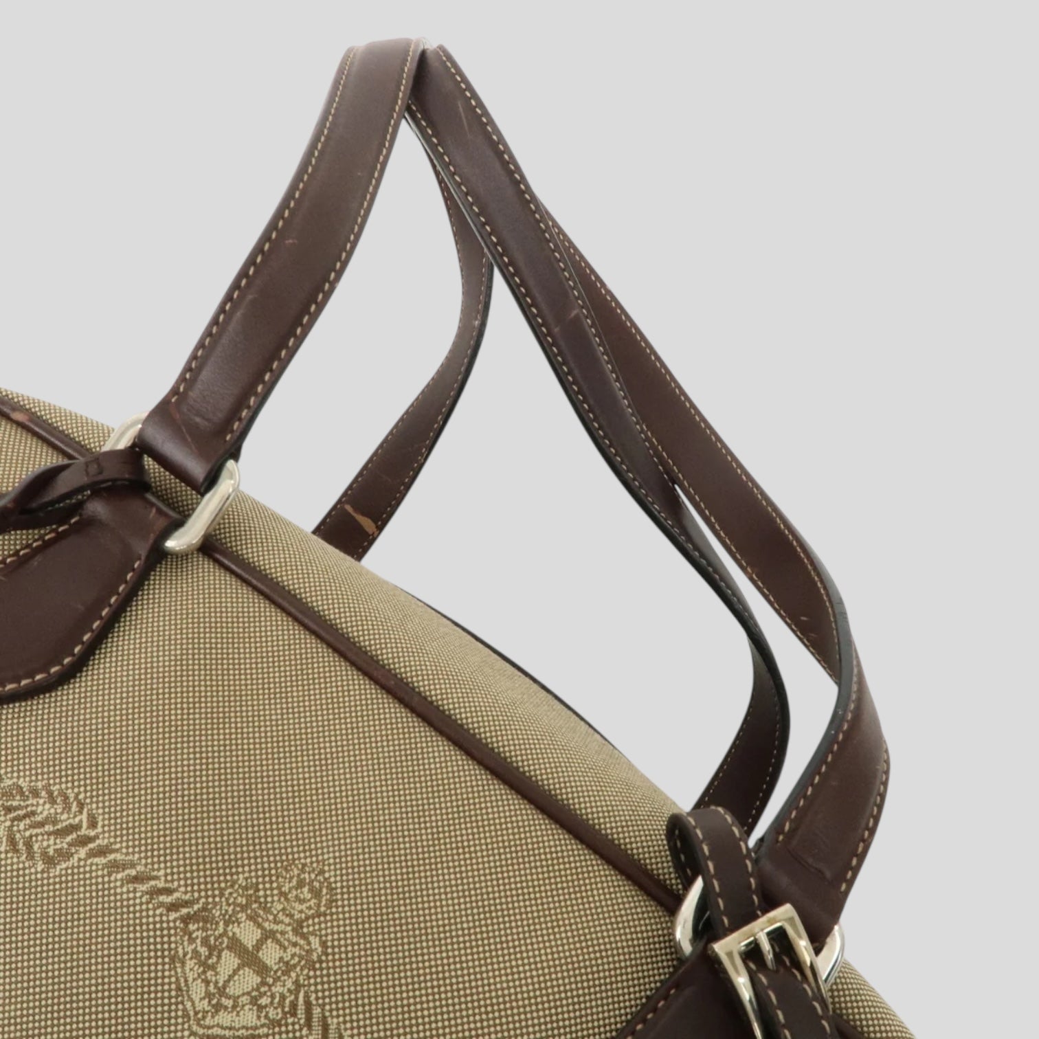 Prada Boston Jacquard Logo
