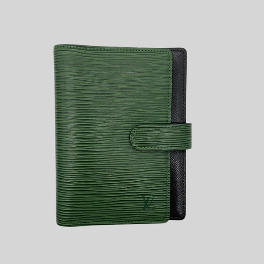 Agenda Louis Vuitton PM en Cuir epi vert vintage