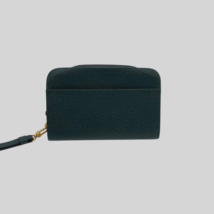 Pochette Louis Vuitton Baikal en cuir Taiga Vert