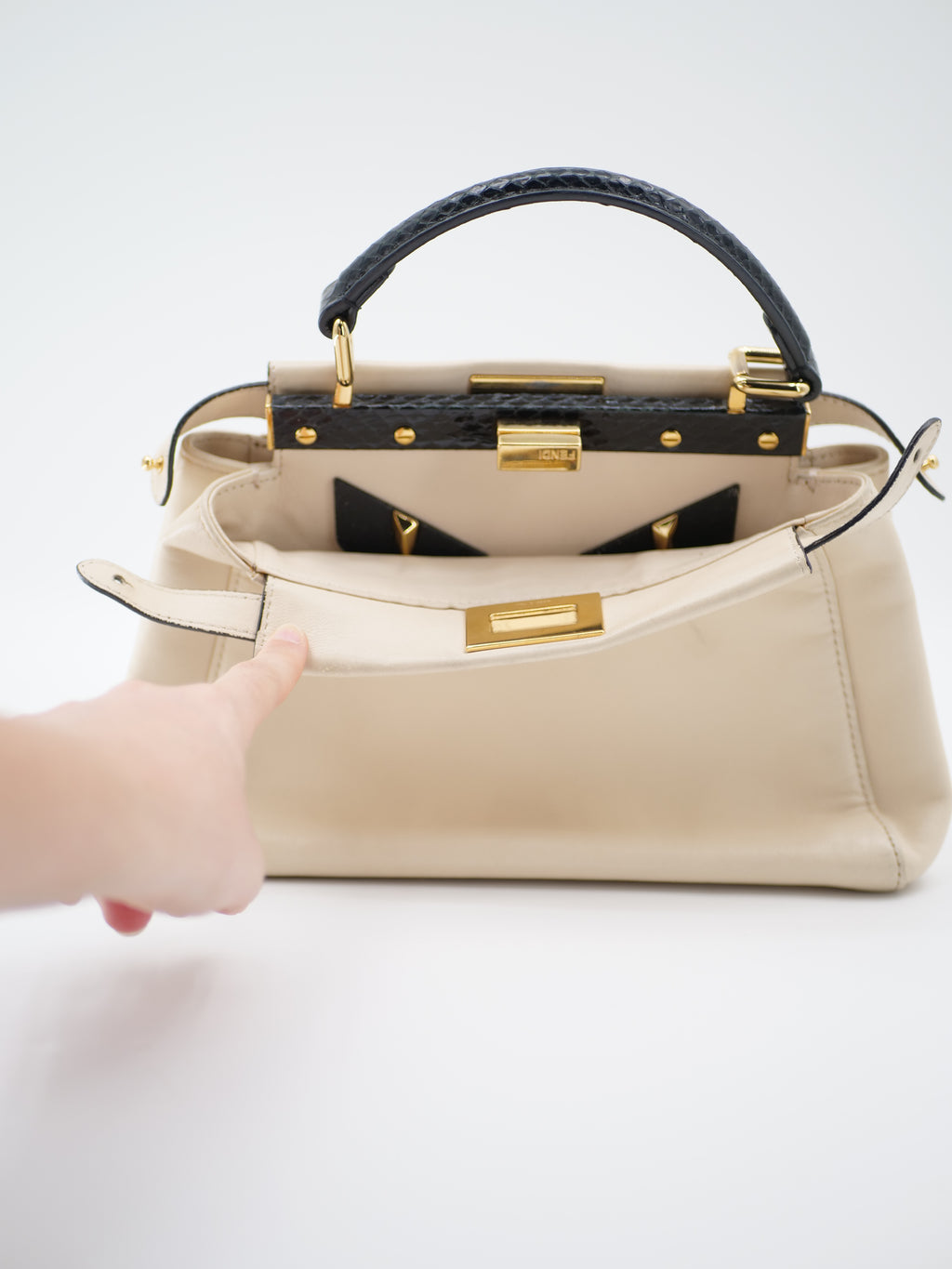 FENDI  PEEKABOO PYTHON MONSTER S