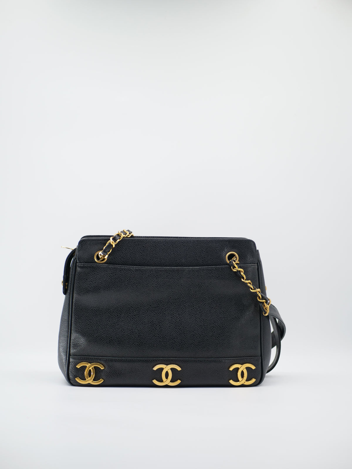 CHANEL TRIPLE COCO CABAS CAVIAR SKIN