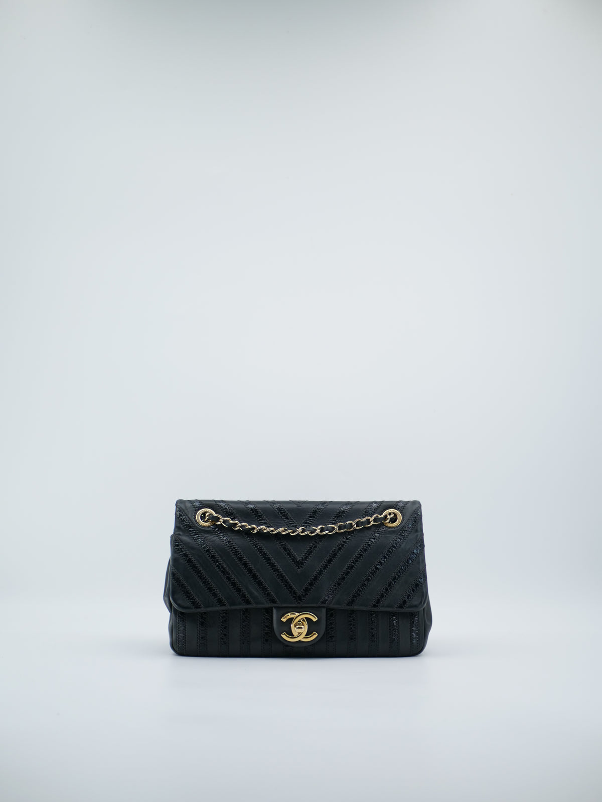 CHANEL CHEVRON PYTHON