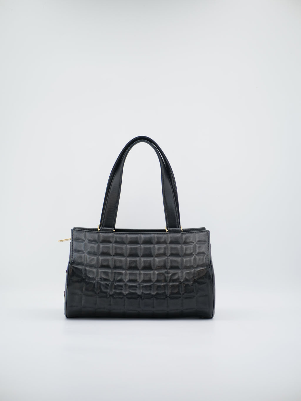 Sac a main Chanel Chocolate Bar Baguette noir en cuir d'agneau
