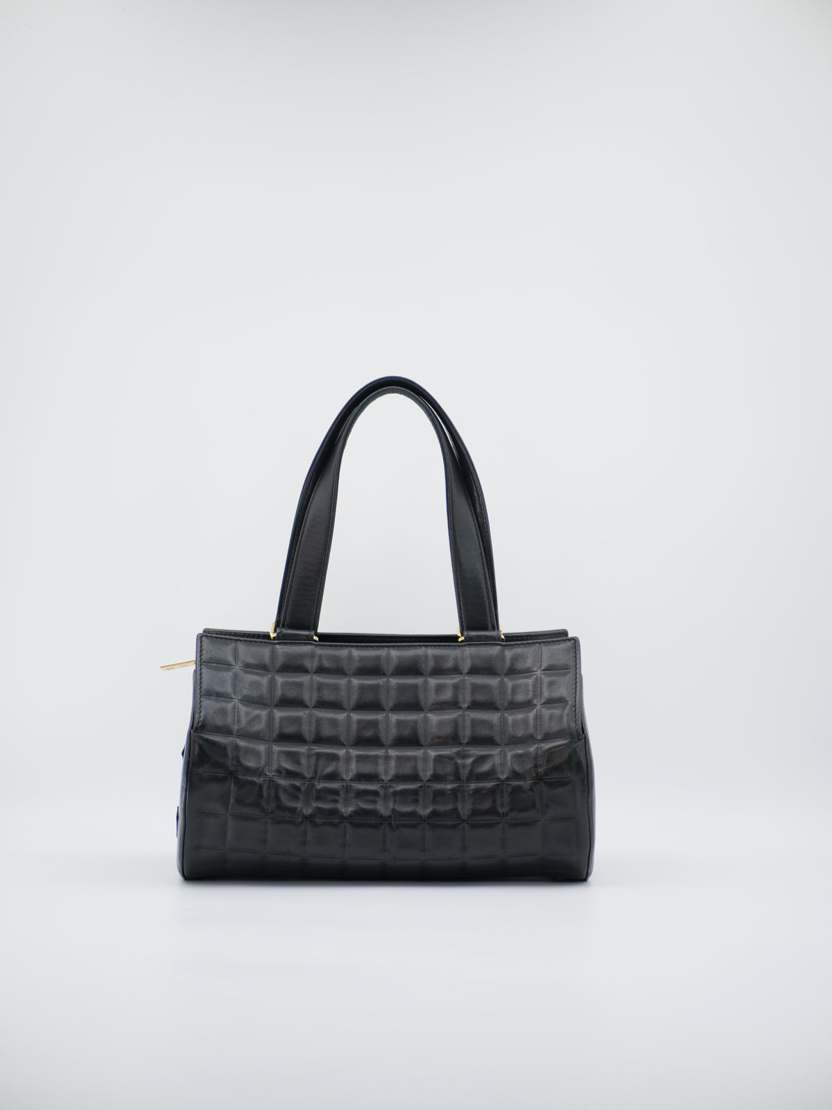 Sac a main Chanel Chocolate Bar Baguette noir en cuir d'agneau