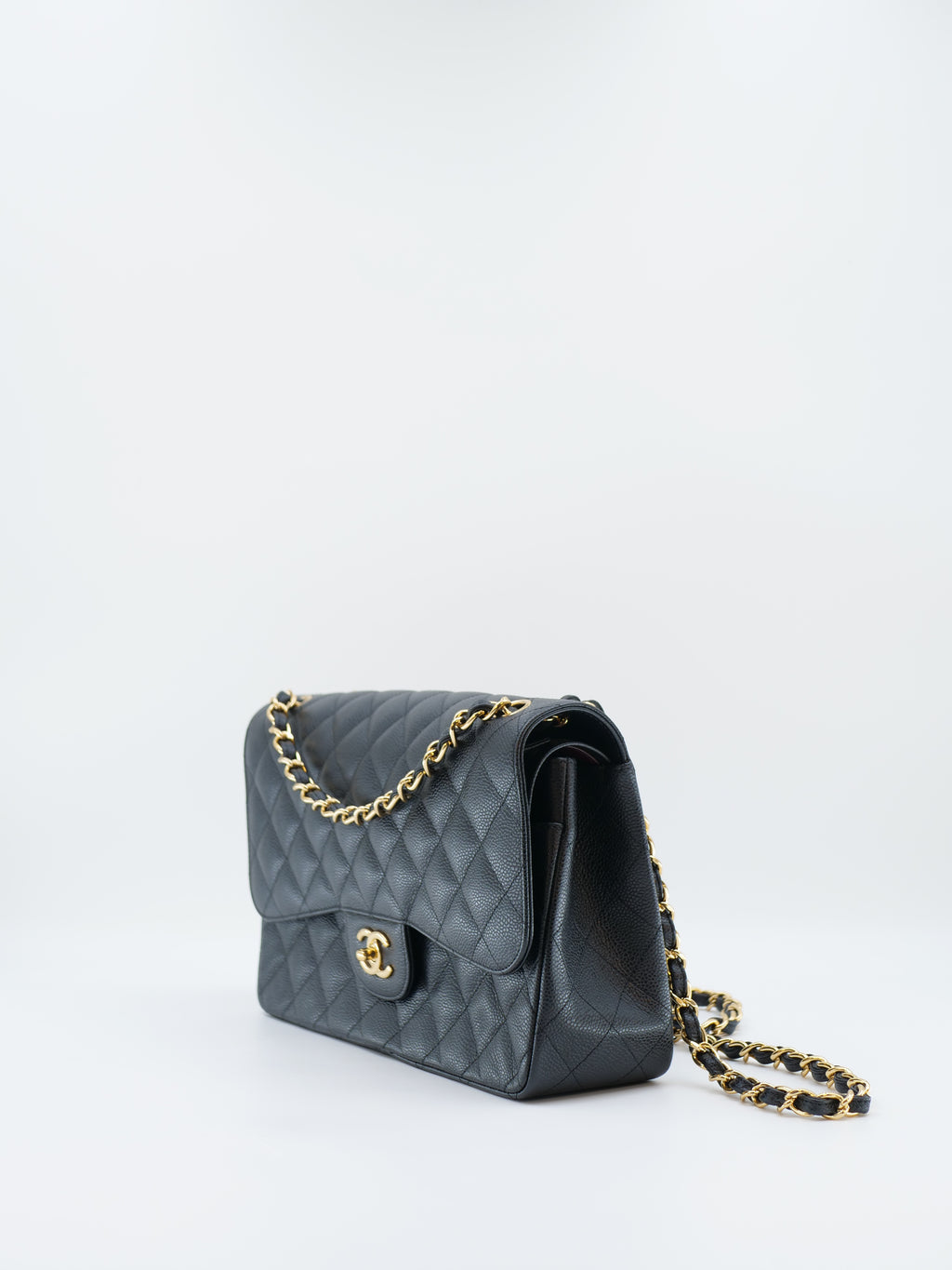 CHANEL TIMELESS 30 CAVIAR SKIN DOUBLE FLAP